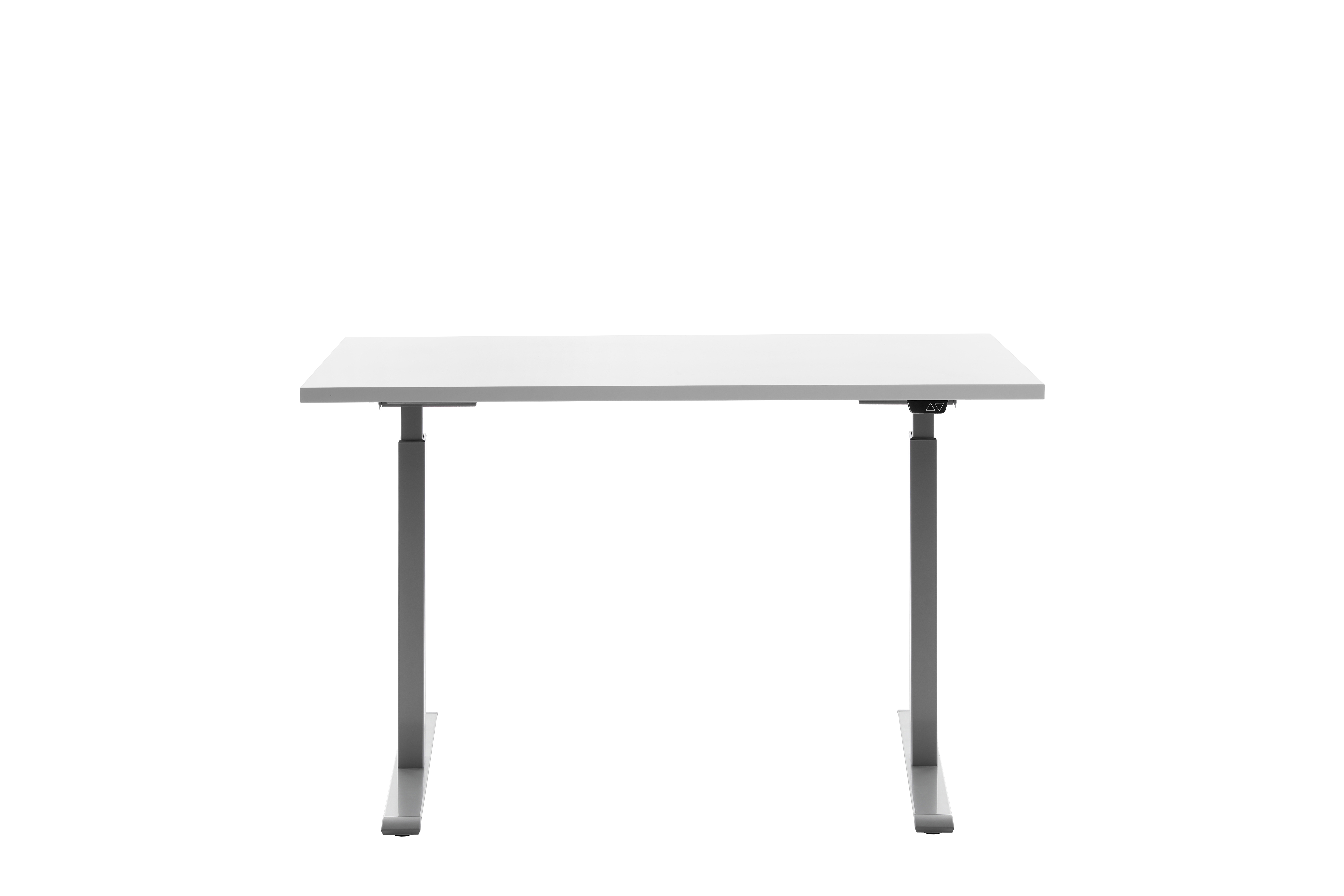 120 x 60 cm Schreibtisch Topstar Ergo E-Table höhenverstellbar - grau, weiss