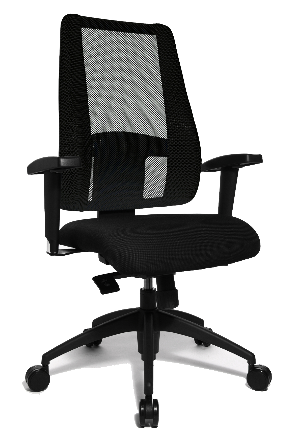 Damen Bürostuhl Topstar Lady Sitness Deluxe schwarz mit Kunststoff-Fußkreuz