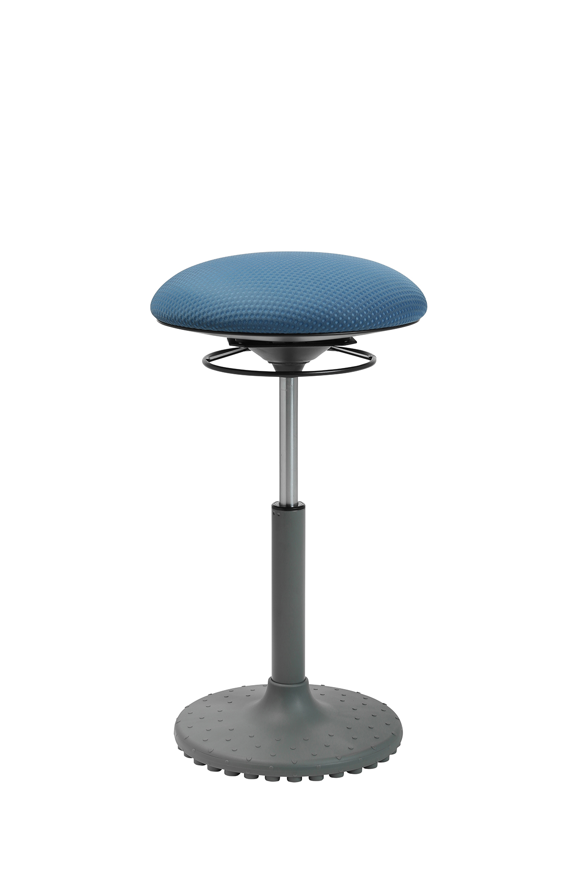living chairs "Move" high Stehhocker grau/petrolblau