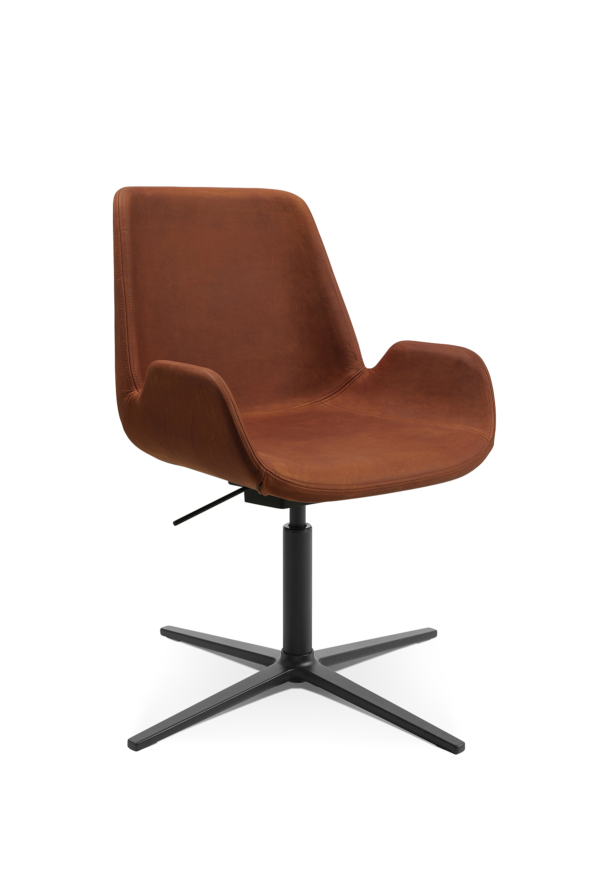 Loungesessel Wagner W-Cube 7 cognac vintage Echtleder