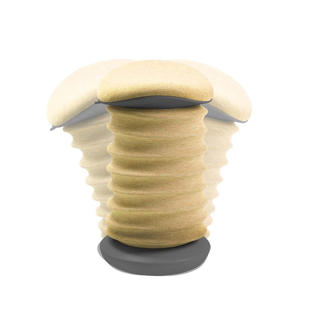 Lifestyle-Hocker Topstar Sitness 4D gelb-grau