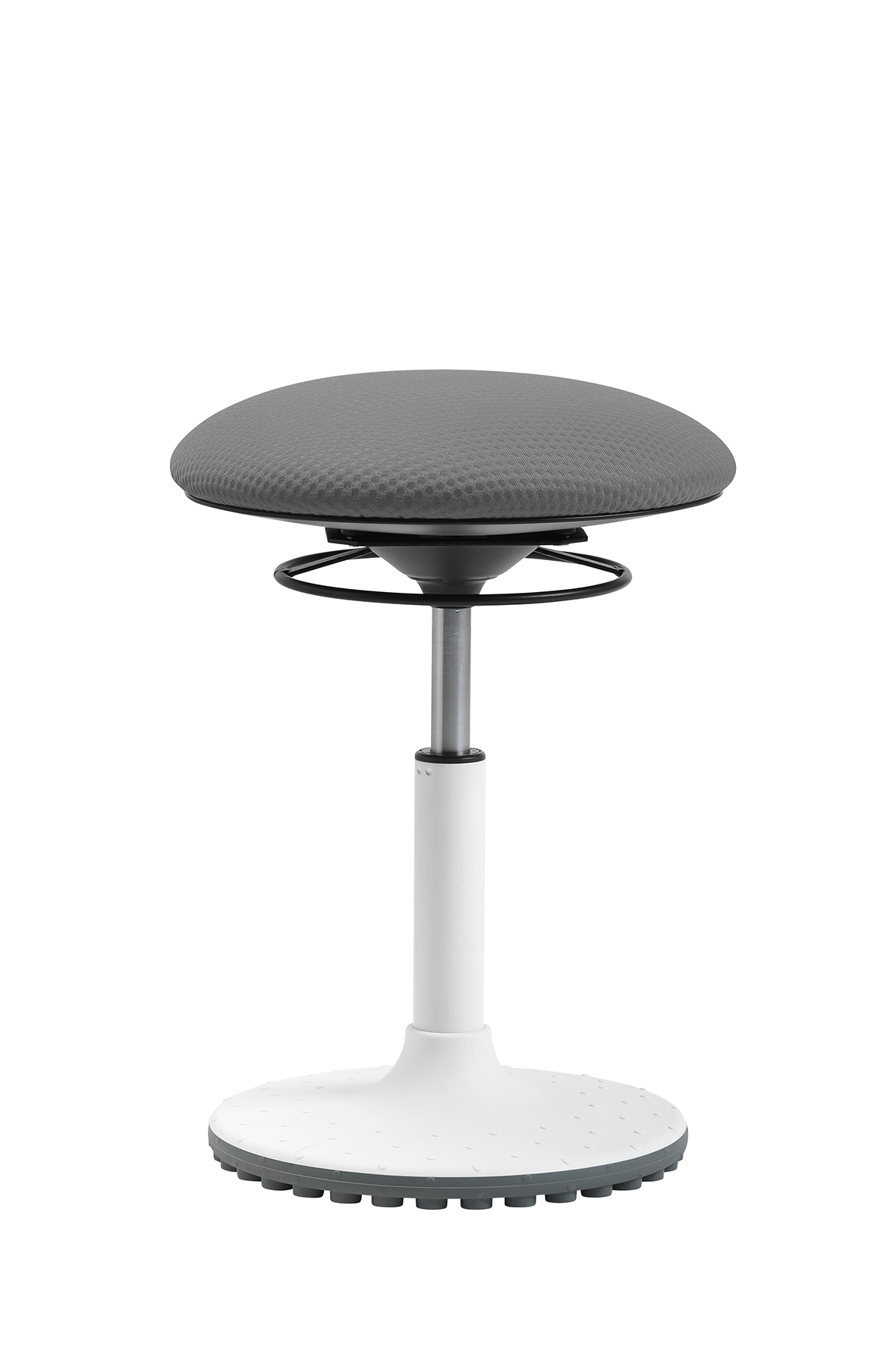 living chairs "Move" Sitzhocker weiss/dunkelgrau