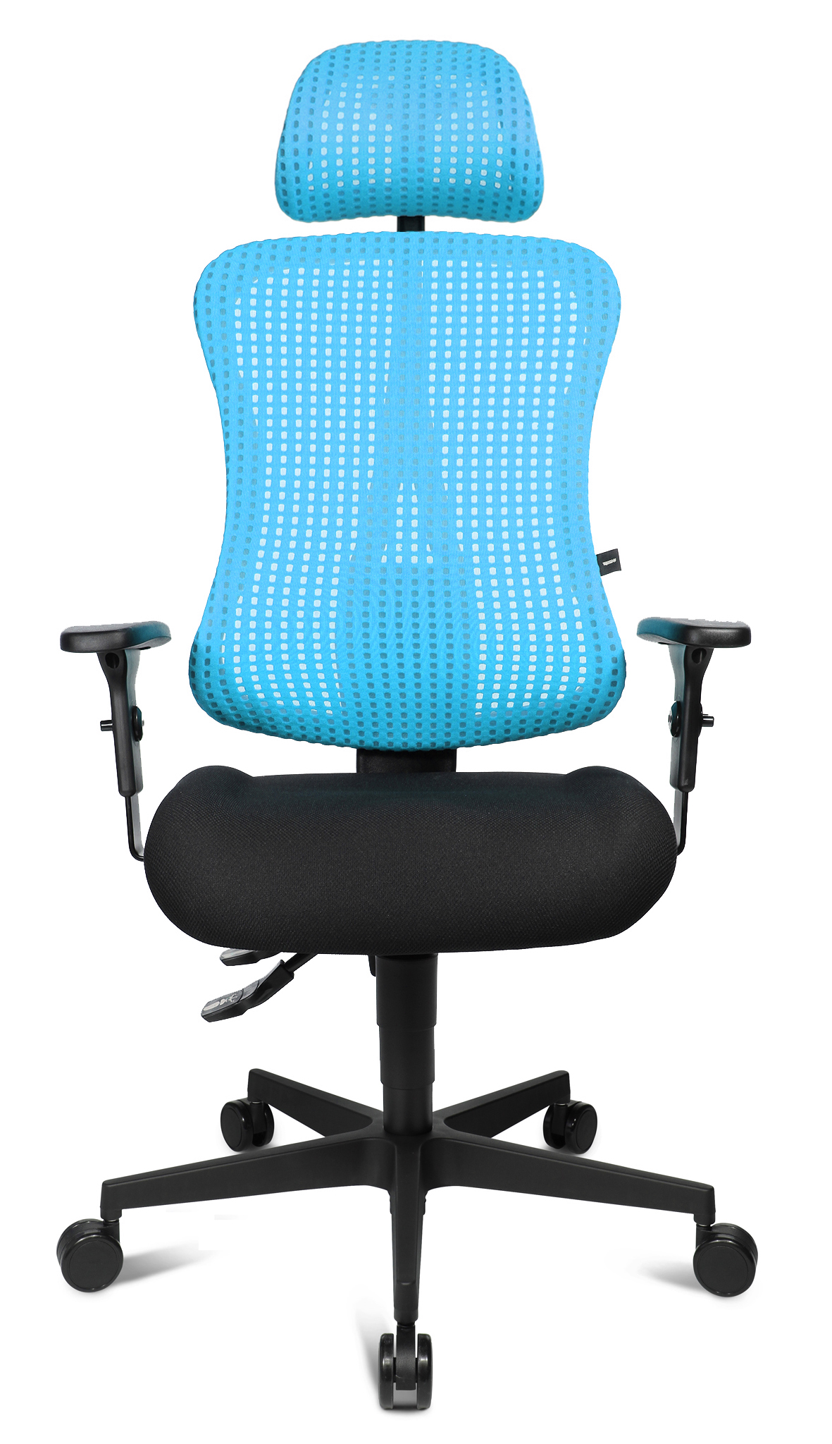 Bürostuhl Topstar Sitness 90 mit Kopfstütze hellblau