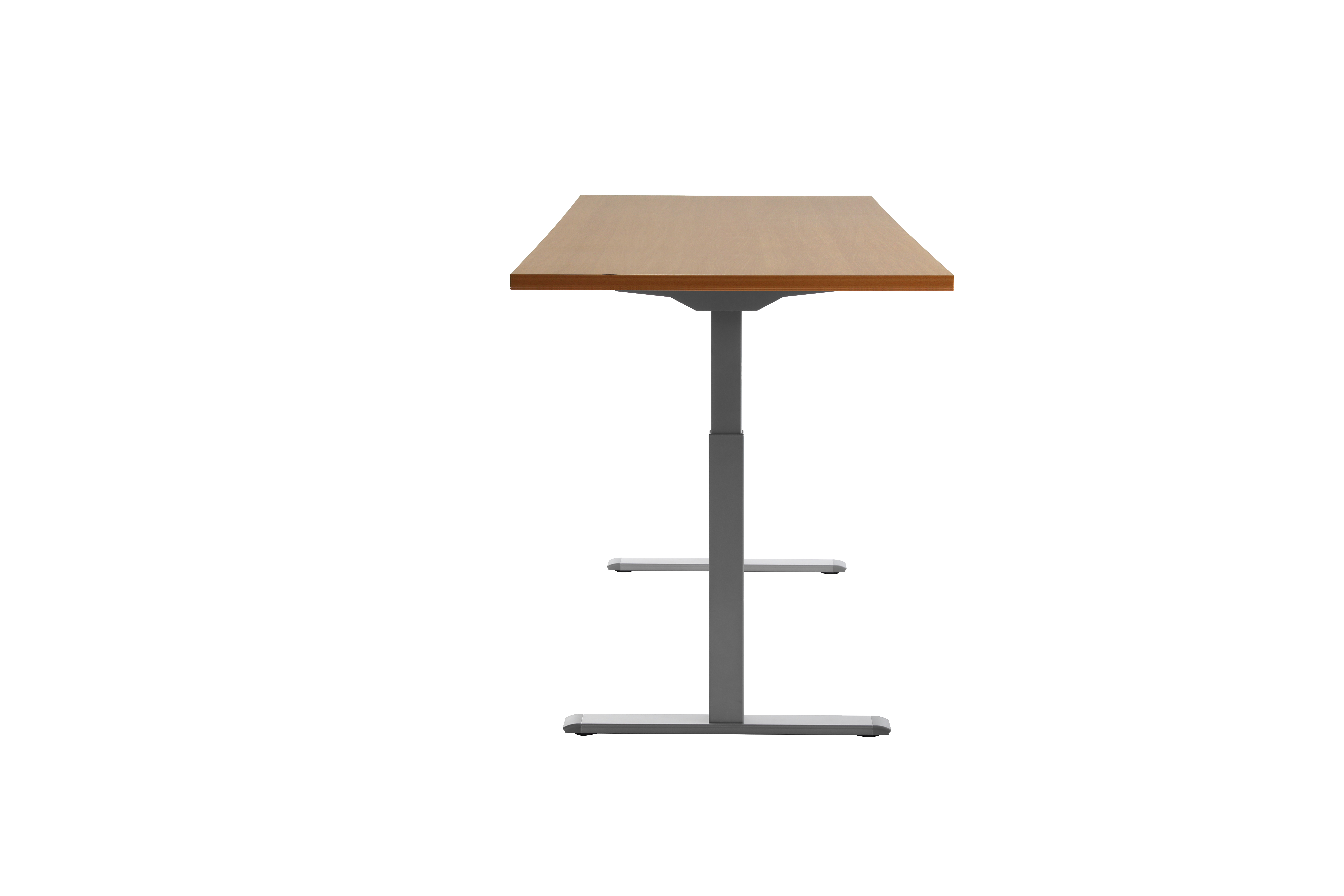 180 x 80 cm Schreibtisch Topstar Ergo E-Table höhenverstellbar - grau, Buche
