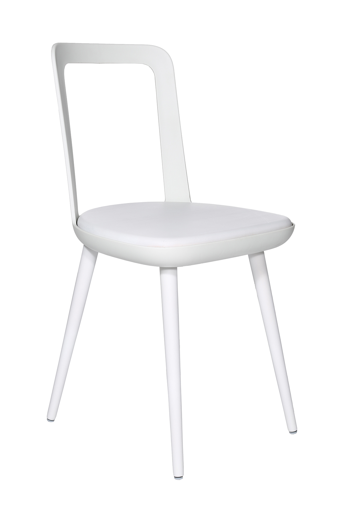 Esszimmerstuhl Wagner W-2020 Chair smokey white, Beine lackiert