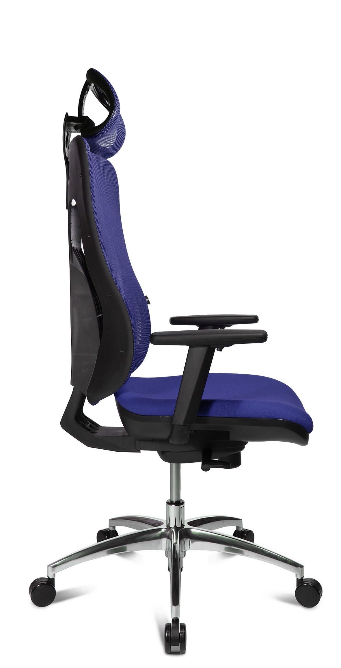 Home-Office Stuhl Sitness Net Pro blau inkl. Kopfstütze
