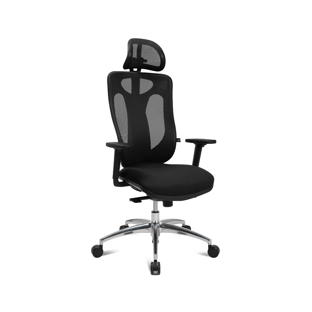 Home-Office Stuhl Sitness Net Pro schwarz inkl. Kopfstütze
