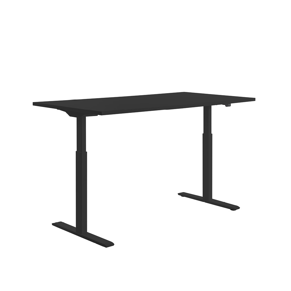 160 x 80 cm Schreibtisch Topstar Color Ergo E-Table schwarz, höhenverstellbar