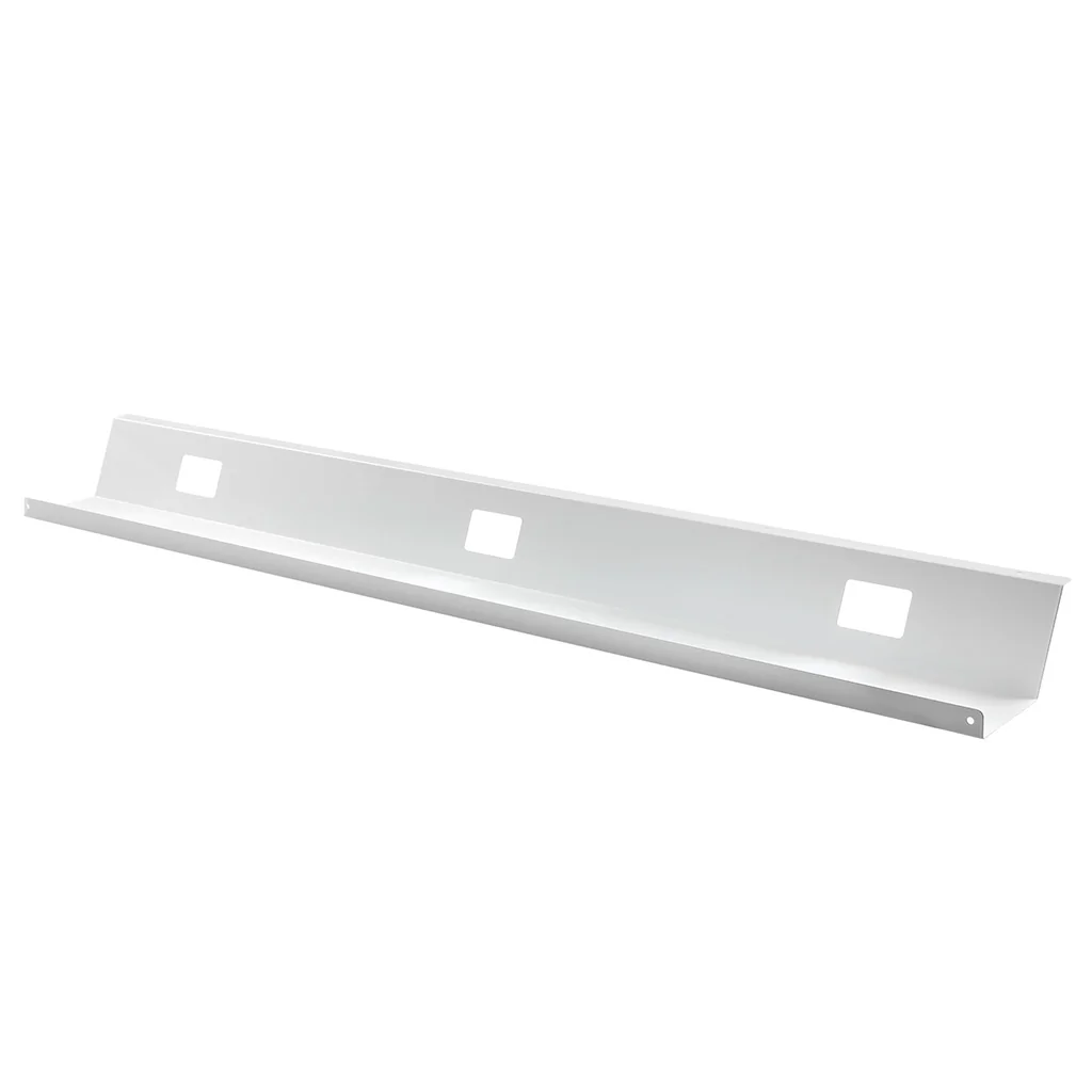 Kabelwanne weiss für Schreibtische 110cm