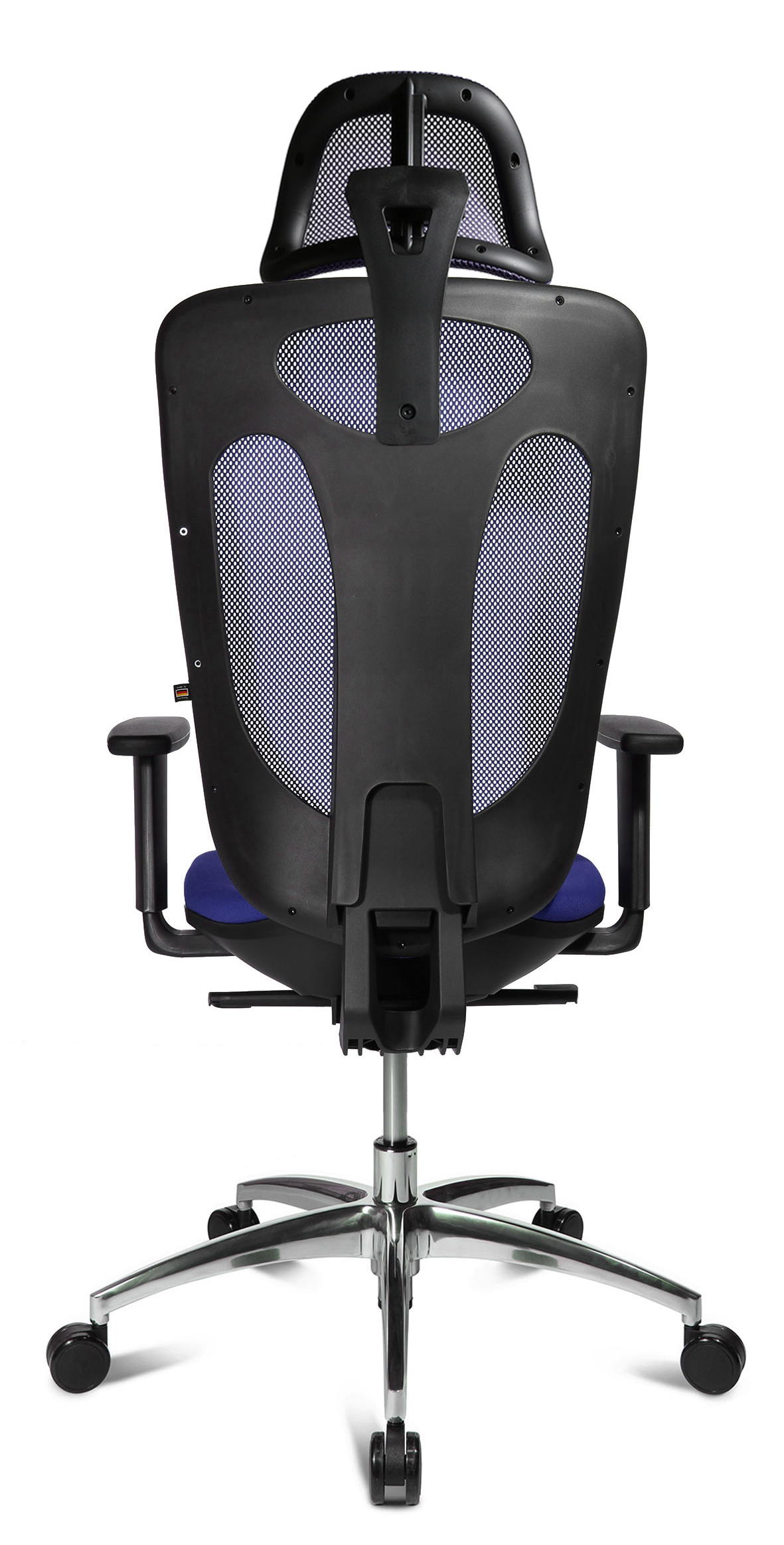 Home-Office Stuhl Sitness Net Pro blau inkl. Kopfstütze