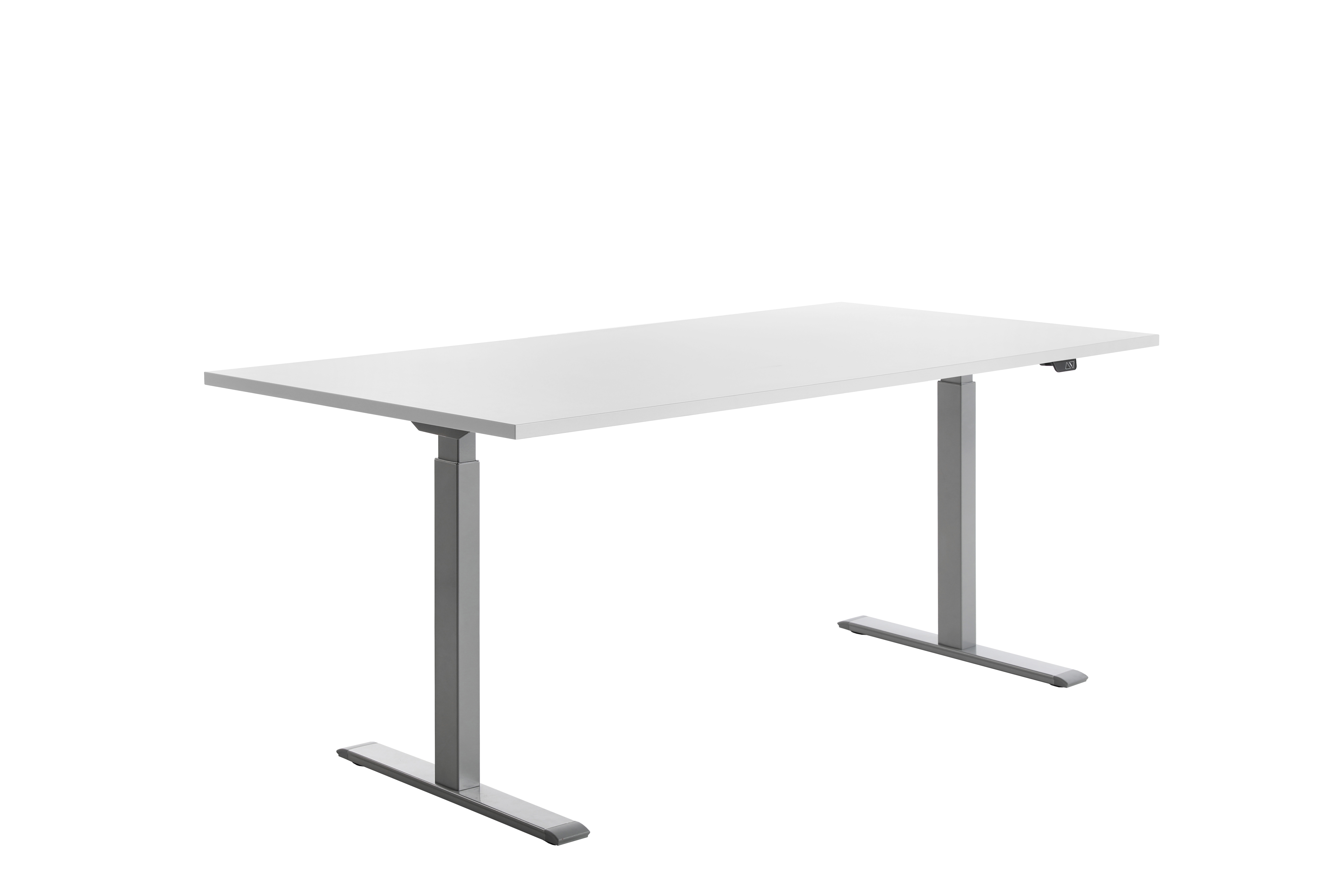 180 x 80 cm Schreibtisch Topstar Ergo E-Table höhenverstellbar - grau, weiss