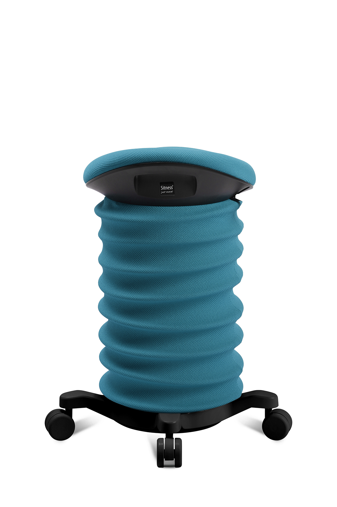 Lifestyle-Hocker Topstar Sitness 4D (mit Rollen) petrol-schwarz