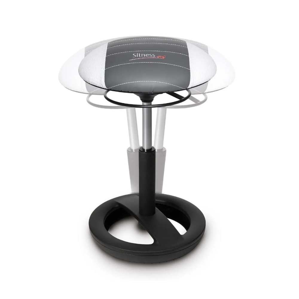 Gaming-Hocker Topstar Sitness RS Pro Bob grau/weiß