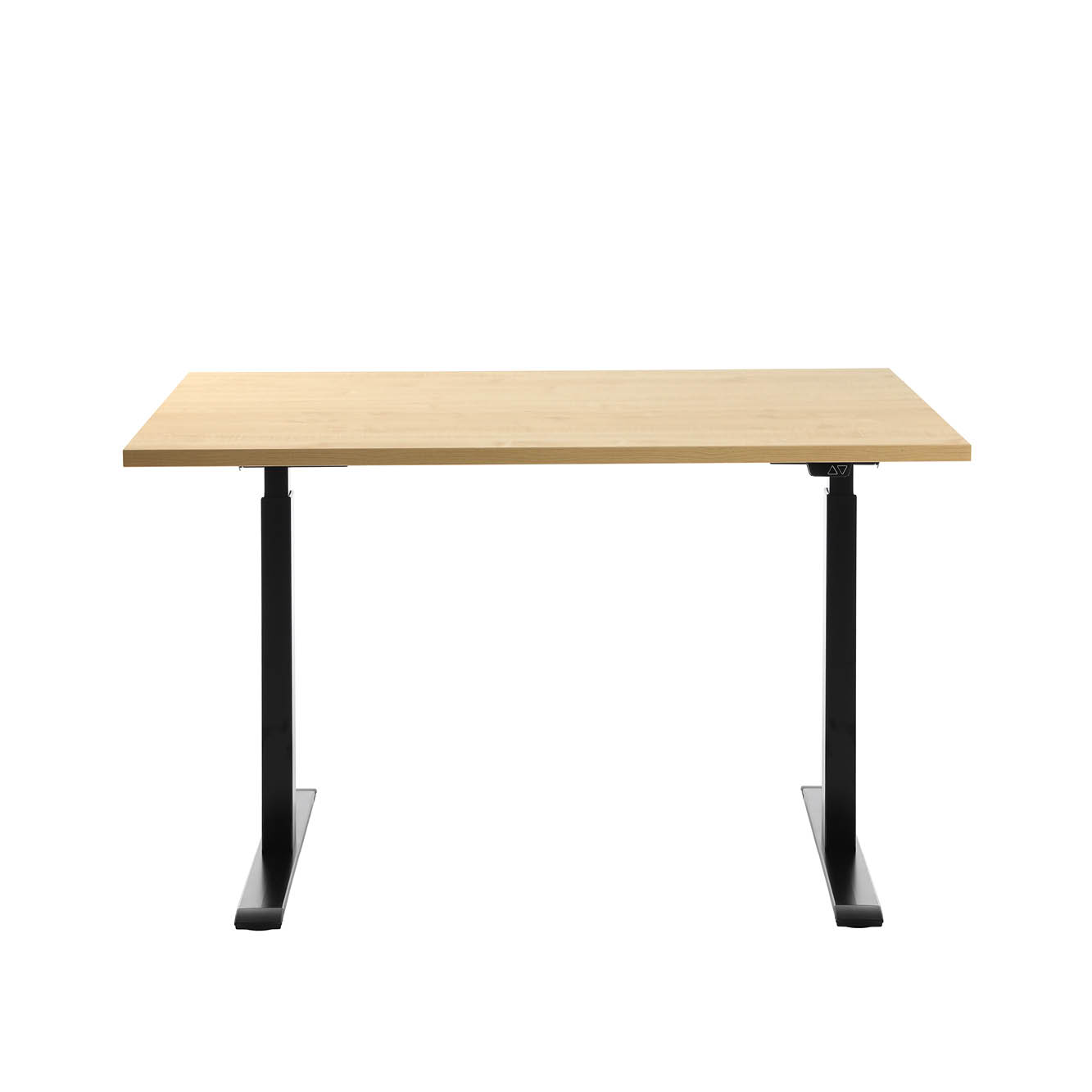 120 x 80 cm Höhenverstellbarer Schreibtisch Topstar Ergo E-Table - schwarz, Ahorn