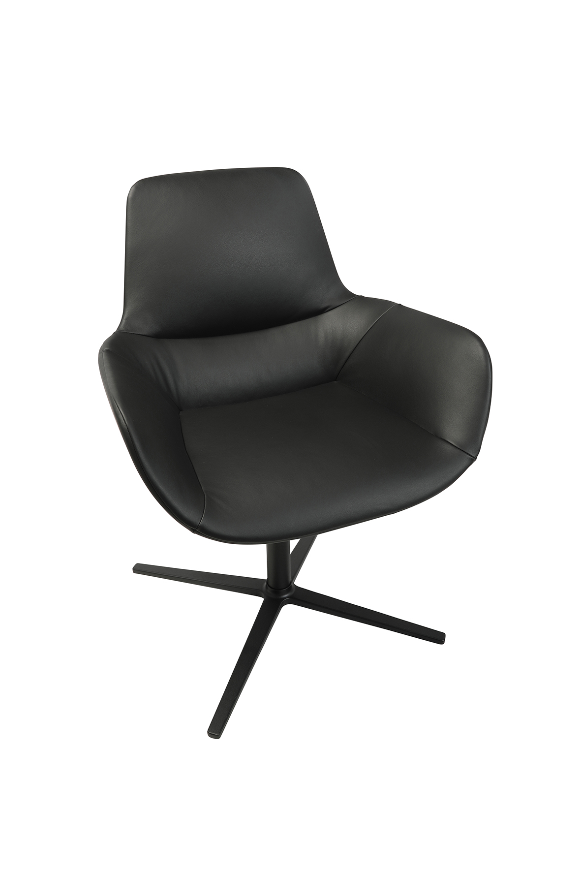 Loungesessel Wagner W-Club Leder schwarz