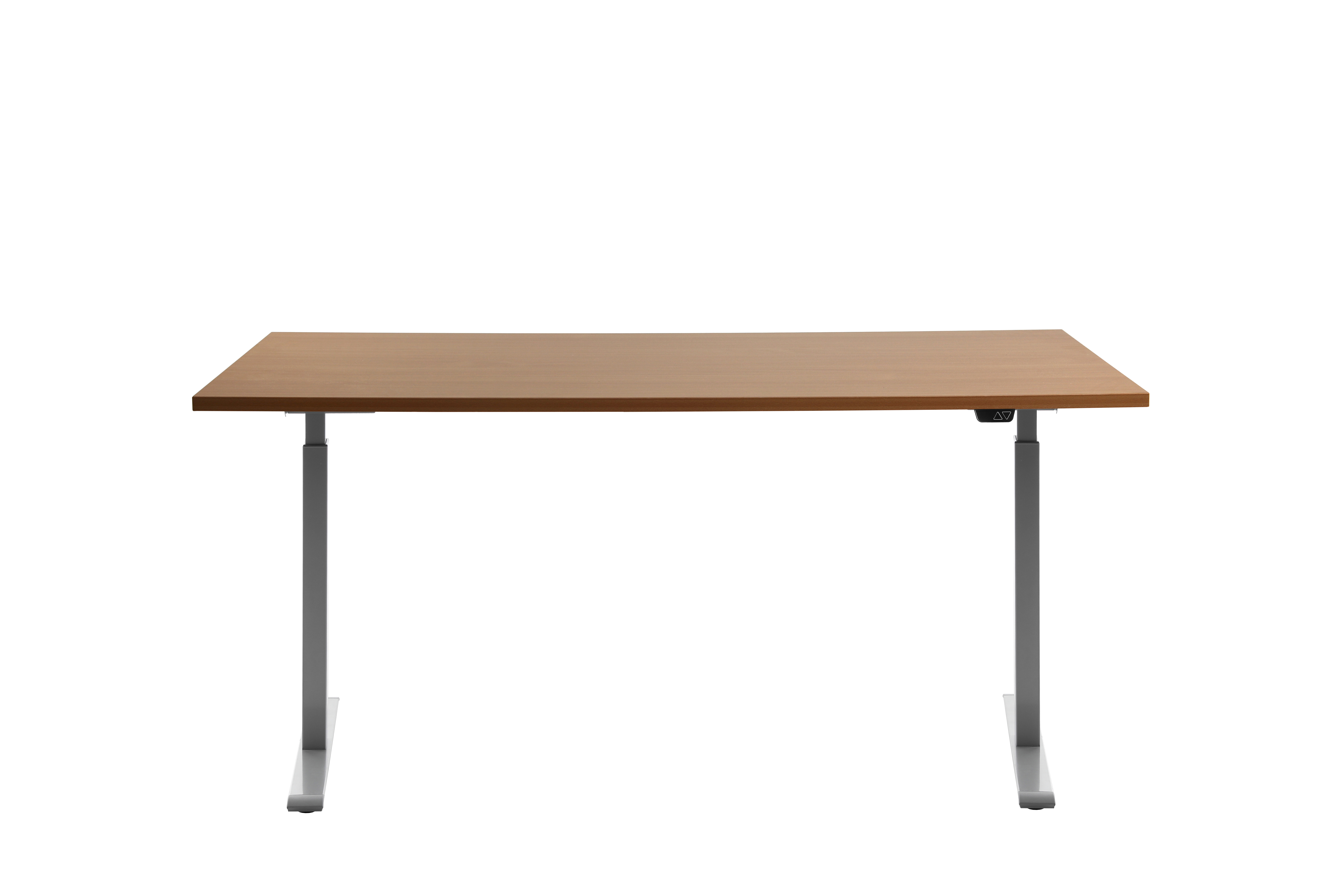 160 x 80 cm Schreibtisch Topstar Ergo E-Table höhenverstellbar - grau, Buche