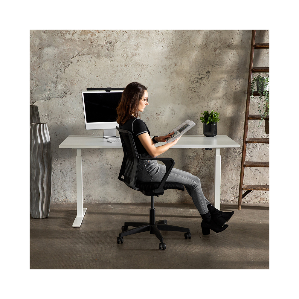 Home-Office Stuhl Sitness Smart Point rosa mit fester Armlehne