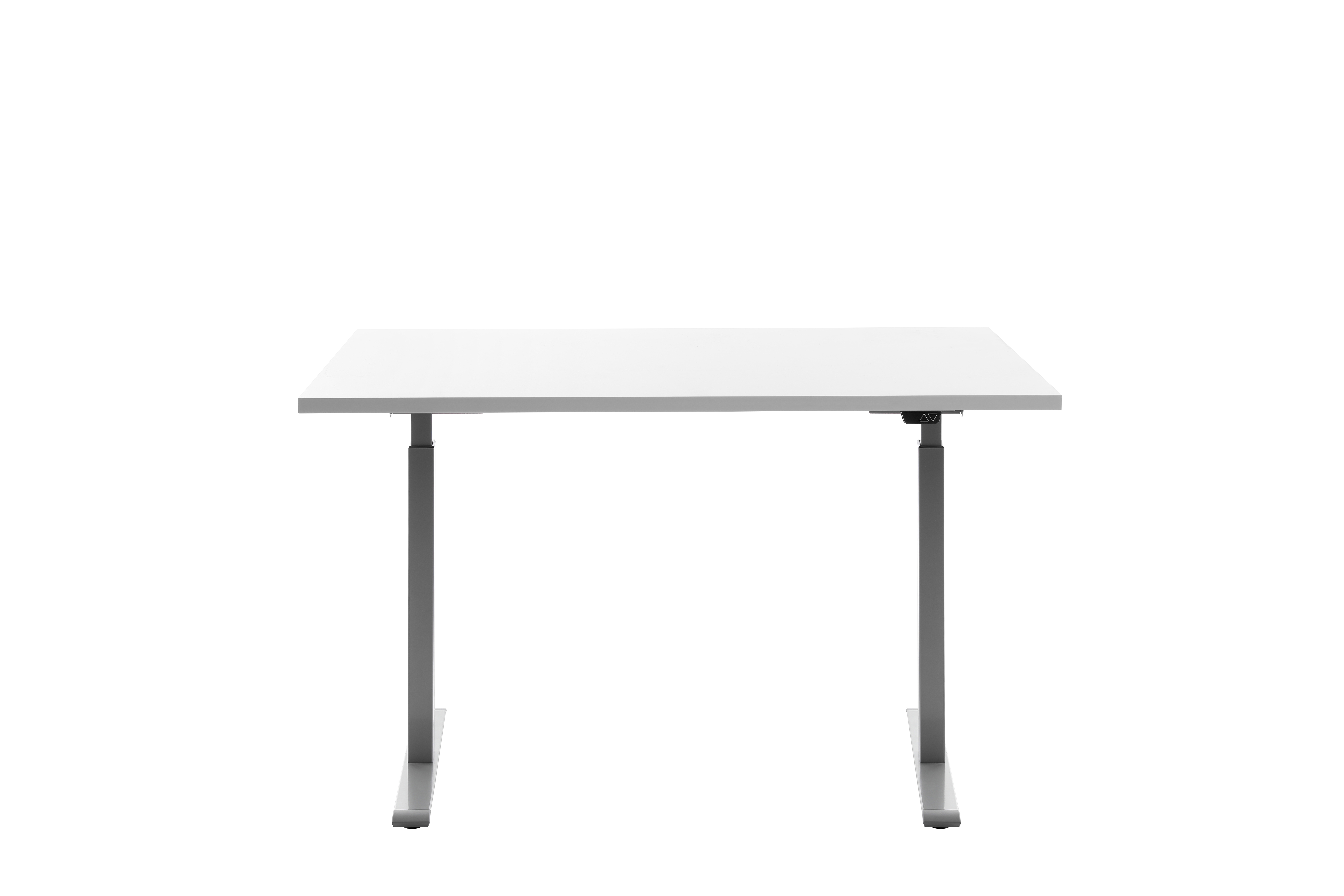 120 x 80 cm Schreibtisch Topstar Ergo E-Table höhenverstellbar - grau, weiss