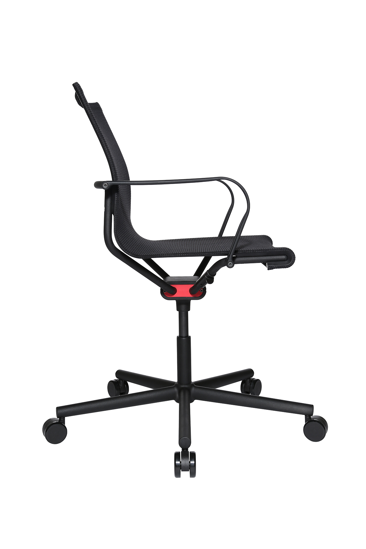 Bürostuhl Wagner D1 schwarz - mit Rollen und Armlehne