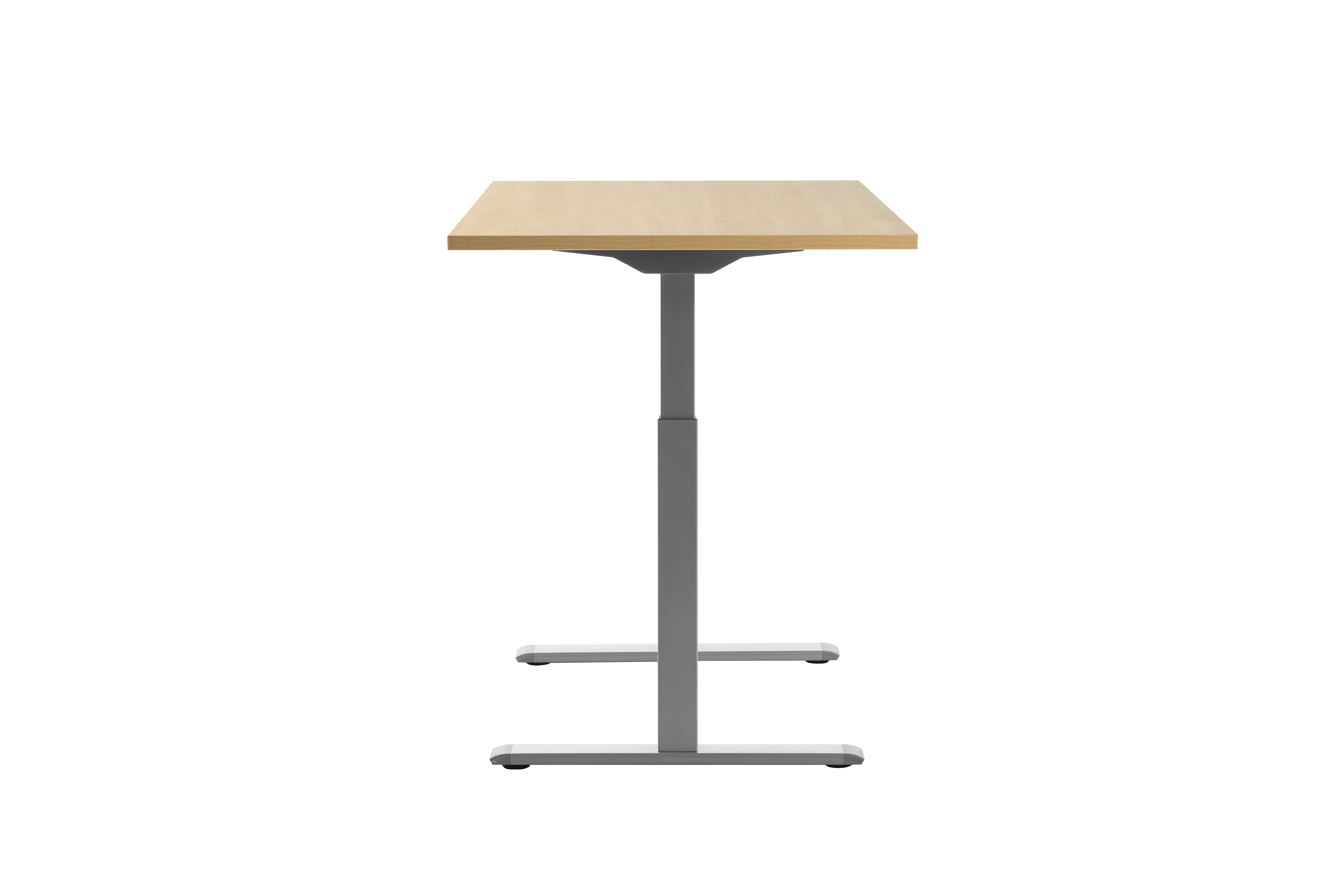 120 x 80 cm Höhenverstellbarer Schreibtisch Topstar Ergo E-Table - grau, Ahorn