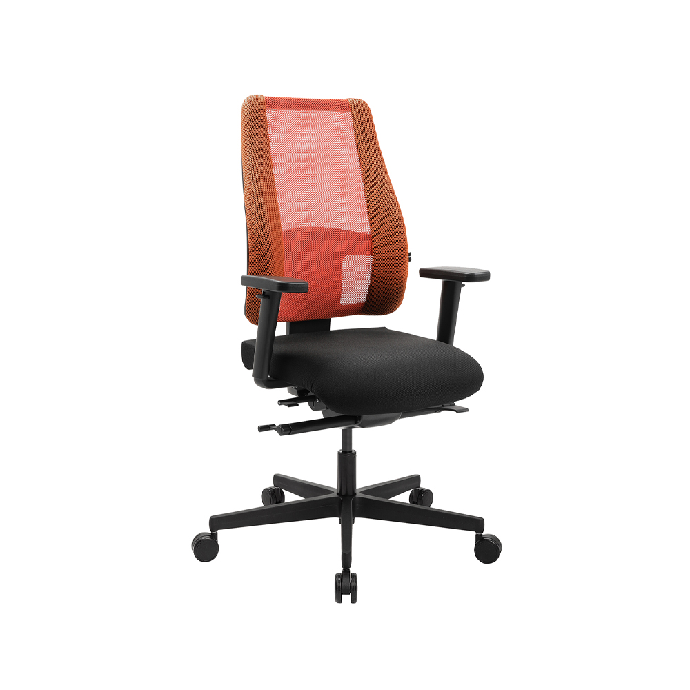 Bürostuhl mit Schiebesitz Topstar Sitness Premium orange