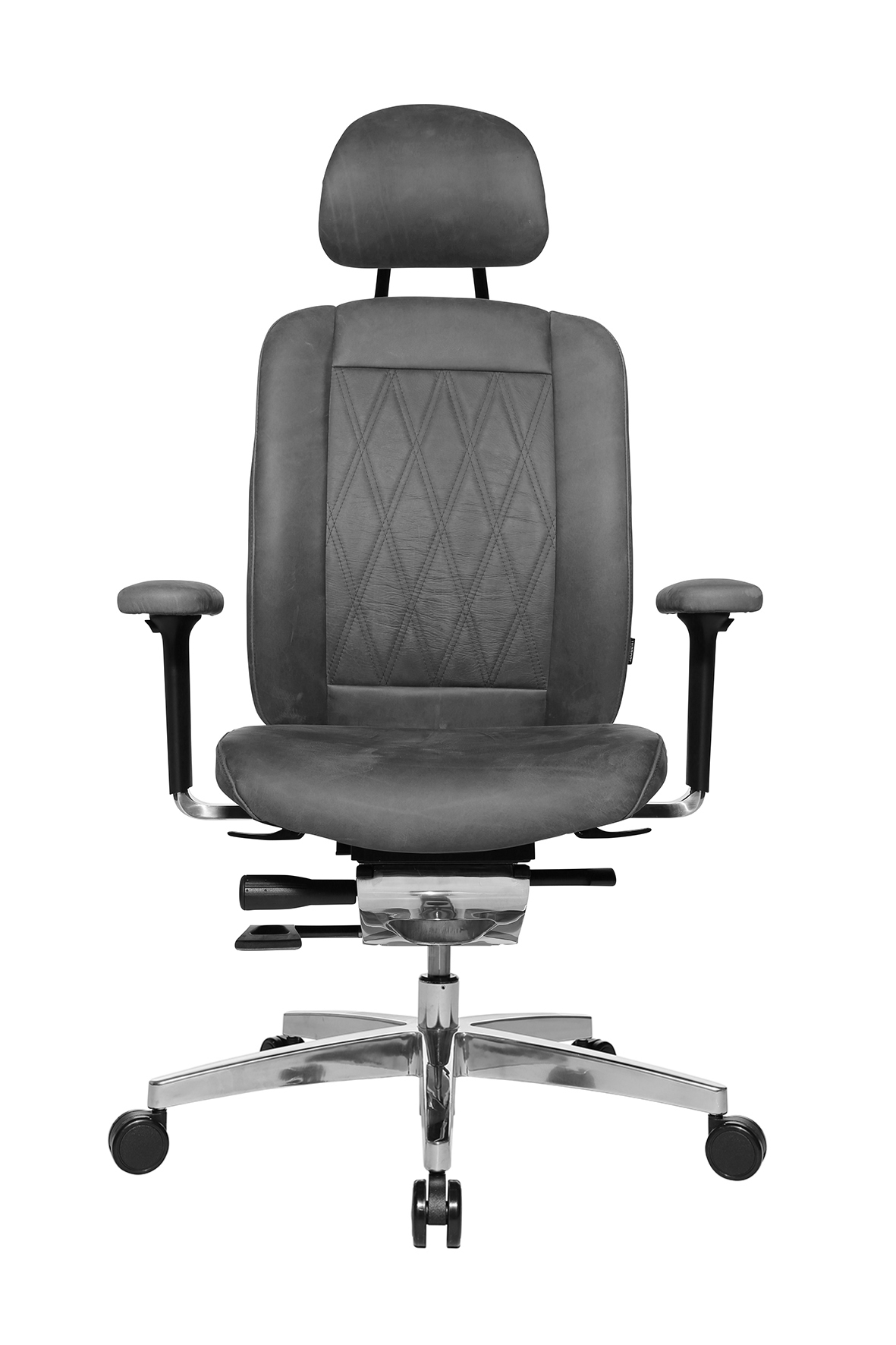 Premium Bürostuhl Wagner AluMedic Limited S grau Vintage