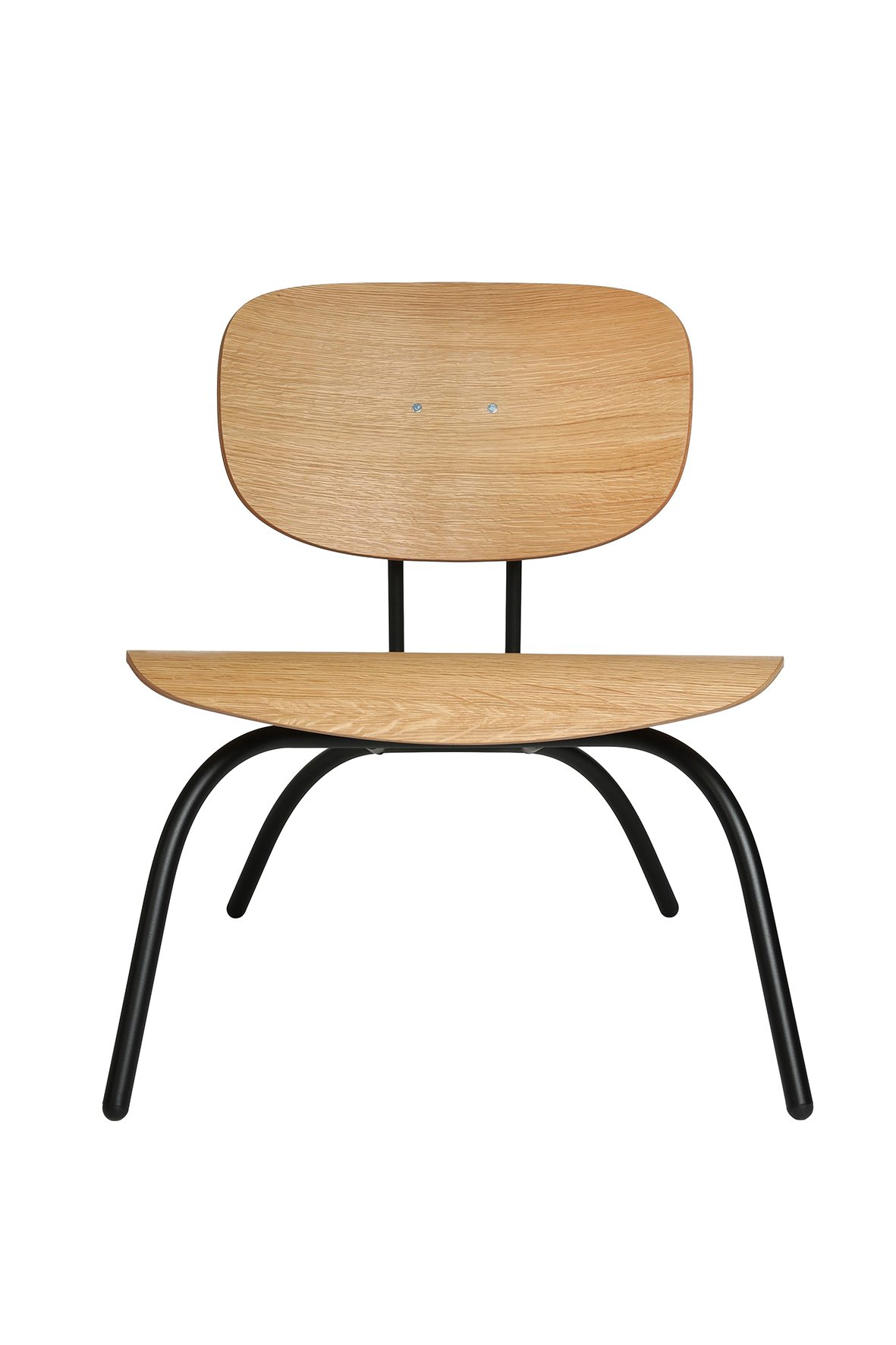 Wagner W-1970 Chair Low schwarz/eiche