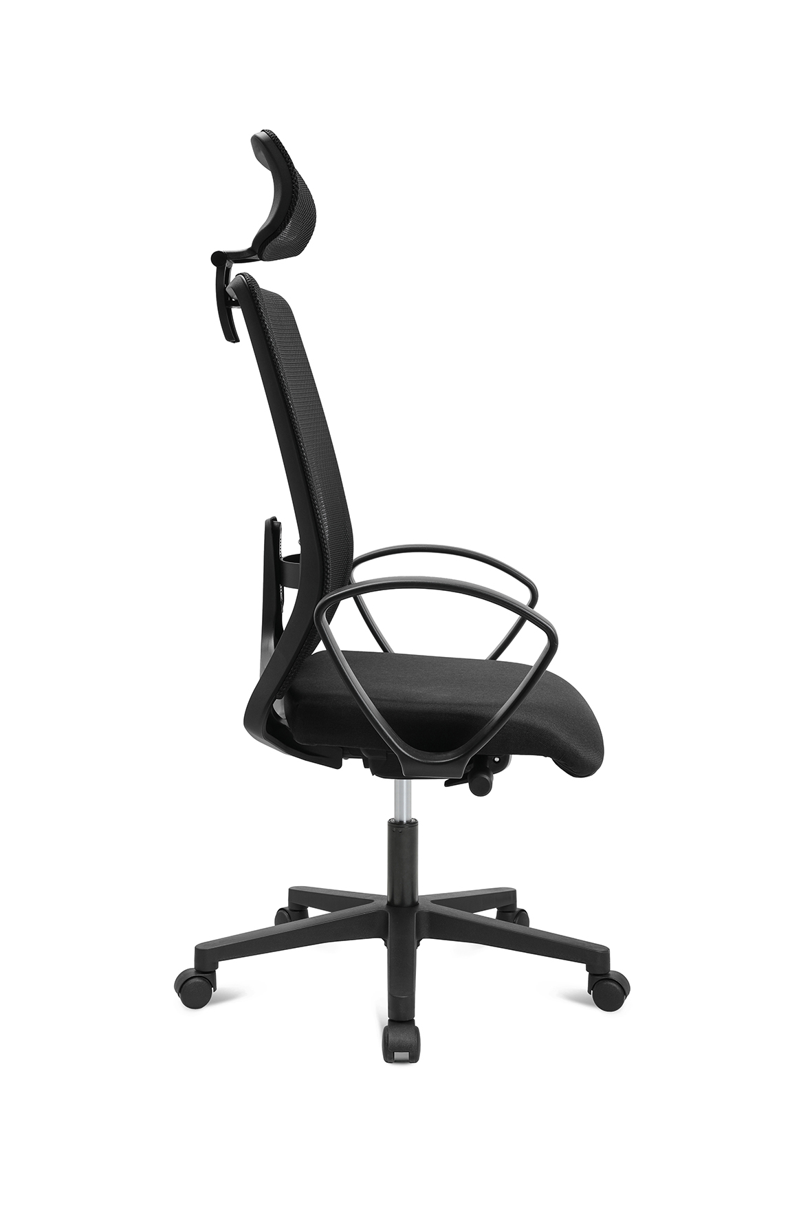 Bürostuhl Living Chairs Basic 20 mit fester Armlehne und Kopfstütze 