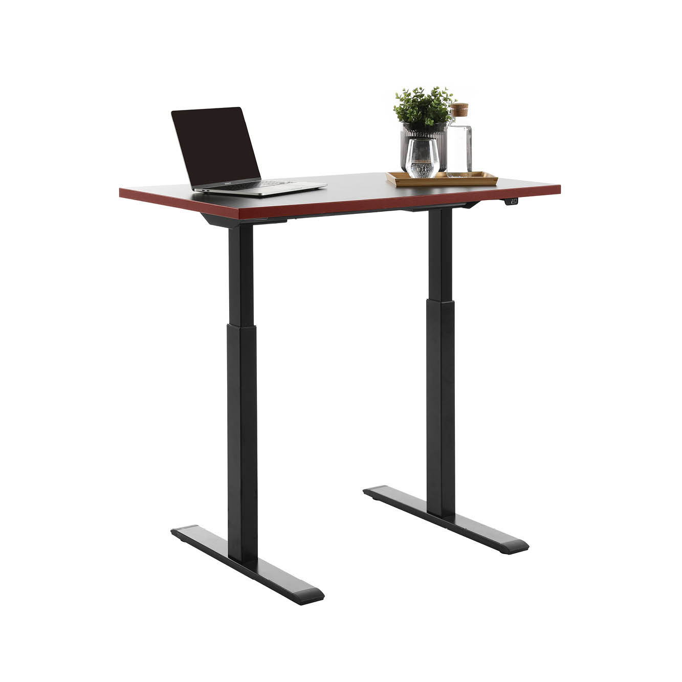 Schreibtisch Topstar Ergo E-Table höhenverstellbar 100 x 60 cm - schwarz, schwarz-rot