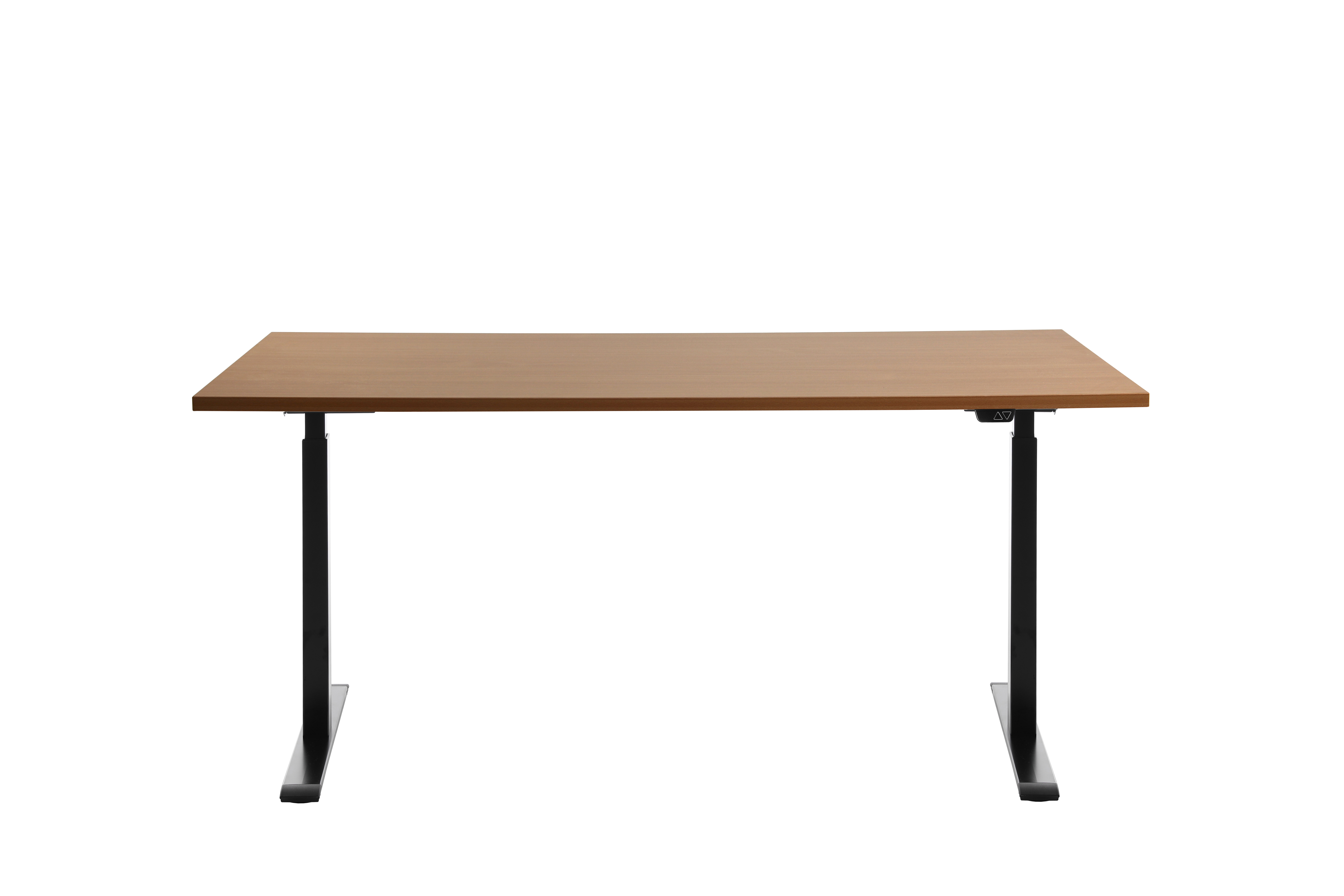 160 x 80 cm Schreibtisch Topstar Ergo E-Table höhenverstellbar - schwarz, Buche