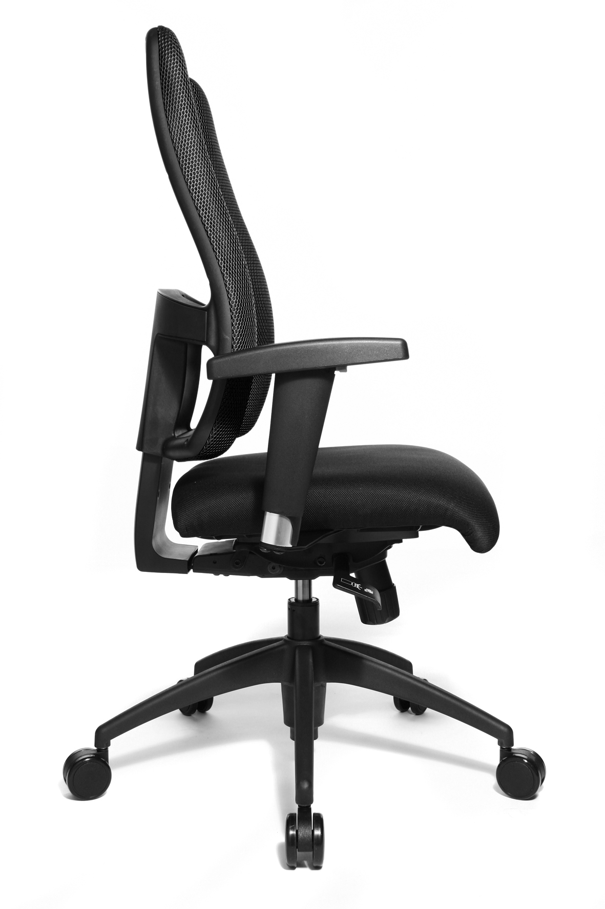 Damen Bürostuhl Topstar Lady Sitness Deluxe schwarz mit Kunststoff-Fußkreuz
