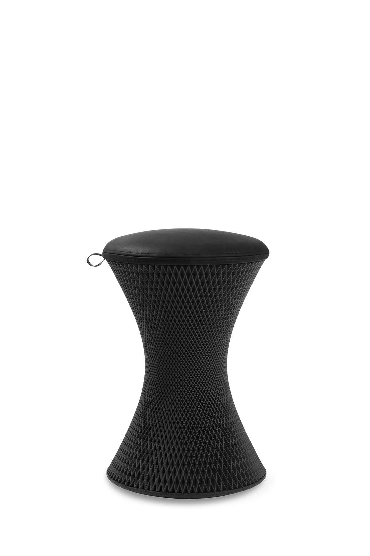 Designhocker #wagnerdesignlab 3D One S schwarz/schwarz (Naturleder)