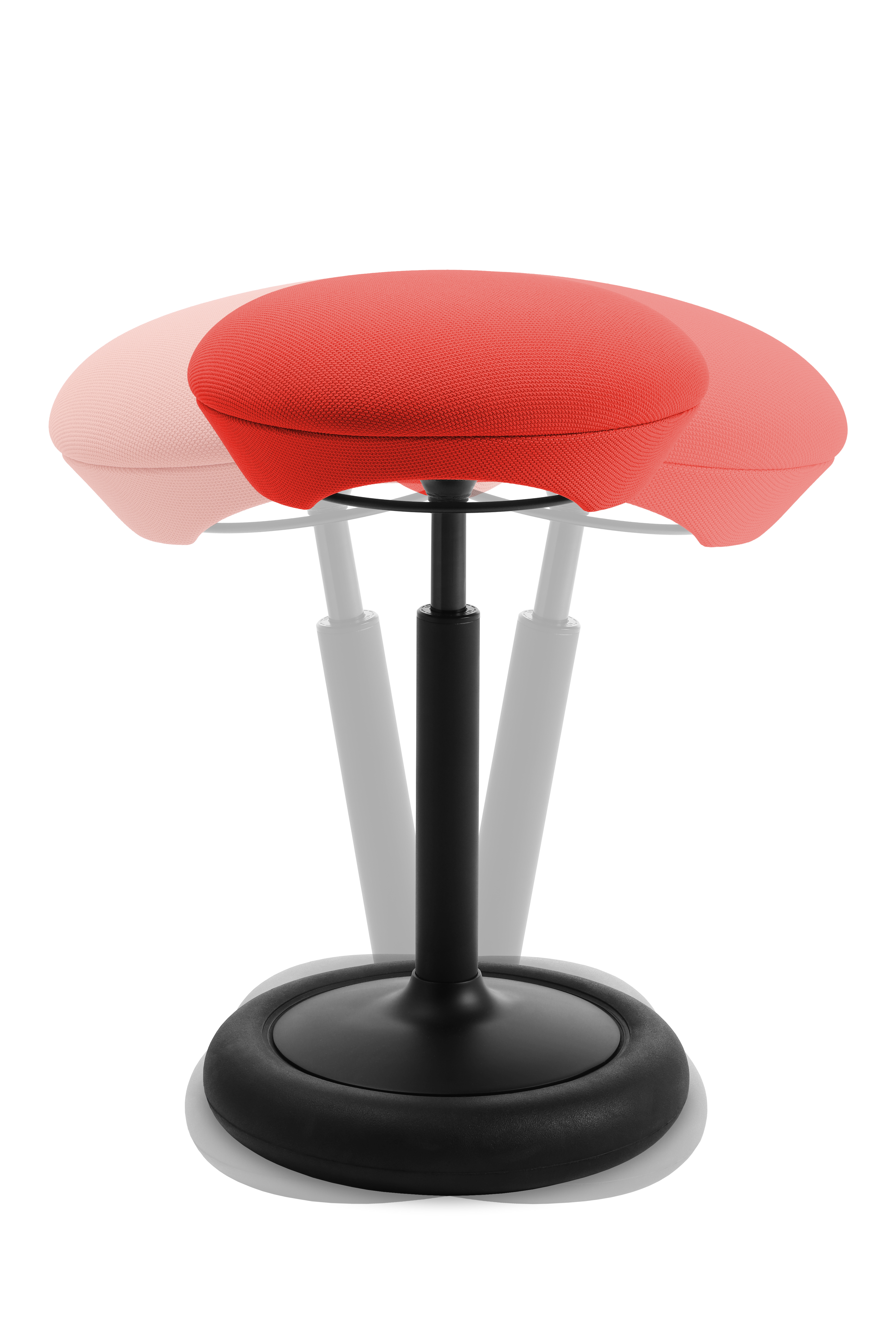 Bürohocker Topstar Airhop High rot (Stoff: HI1)