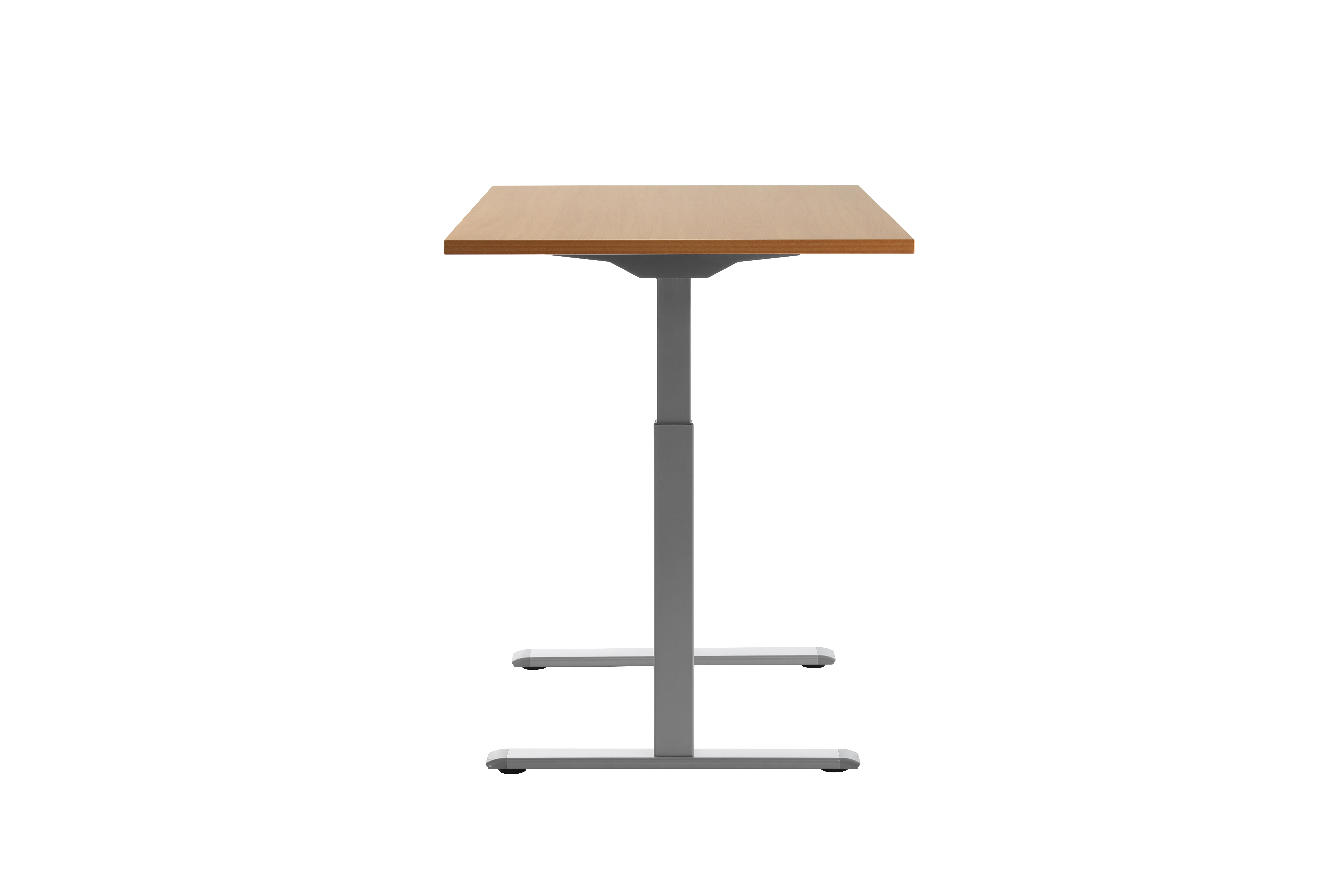 120 x 80 cm Schreibtisch Topstar Ergo E-Table höhenverstellbar - grau, Buche