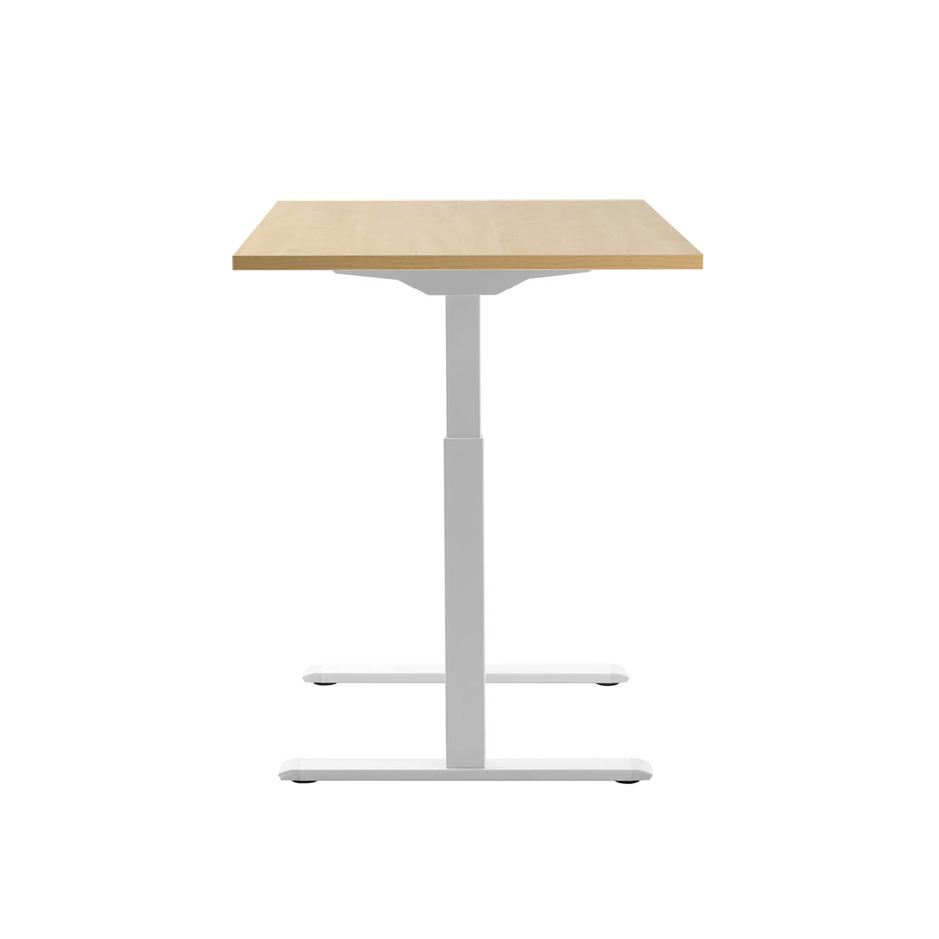 120 x 80 cm Höhenverstellbarer Schreibtisch Topstar Ergo E-Table - weiss, Ahorn