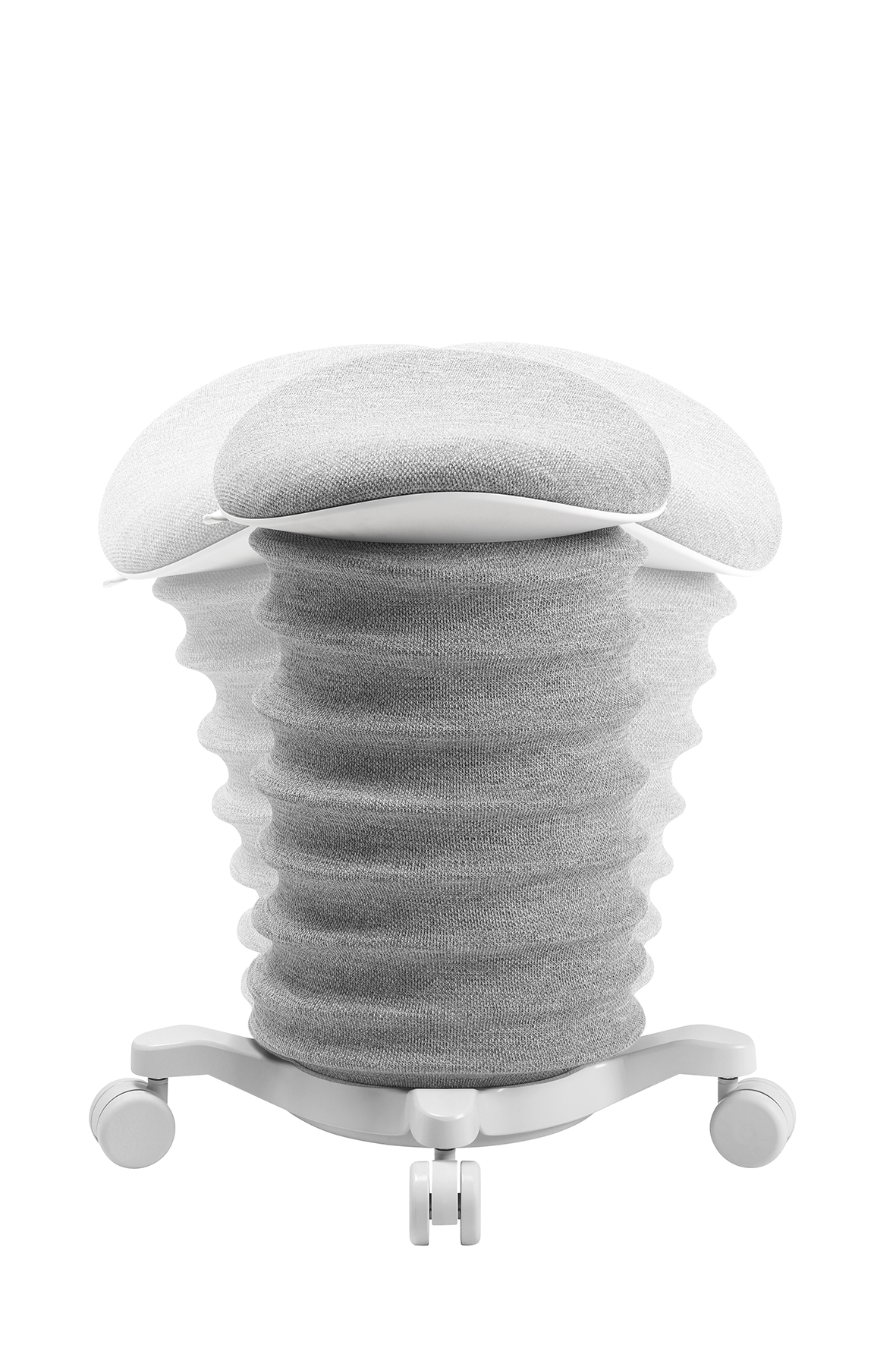 Lifestyle-Hocker Topstar Sitness 4D (mit Rollen) grau-weiss