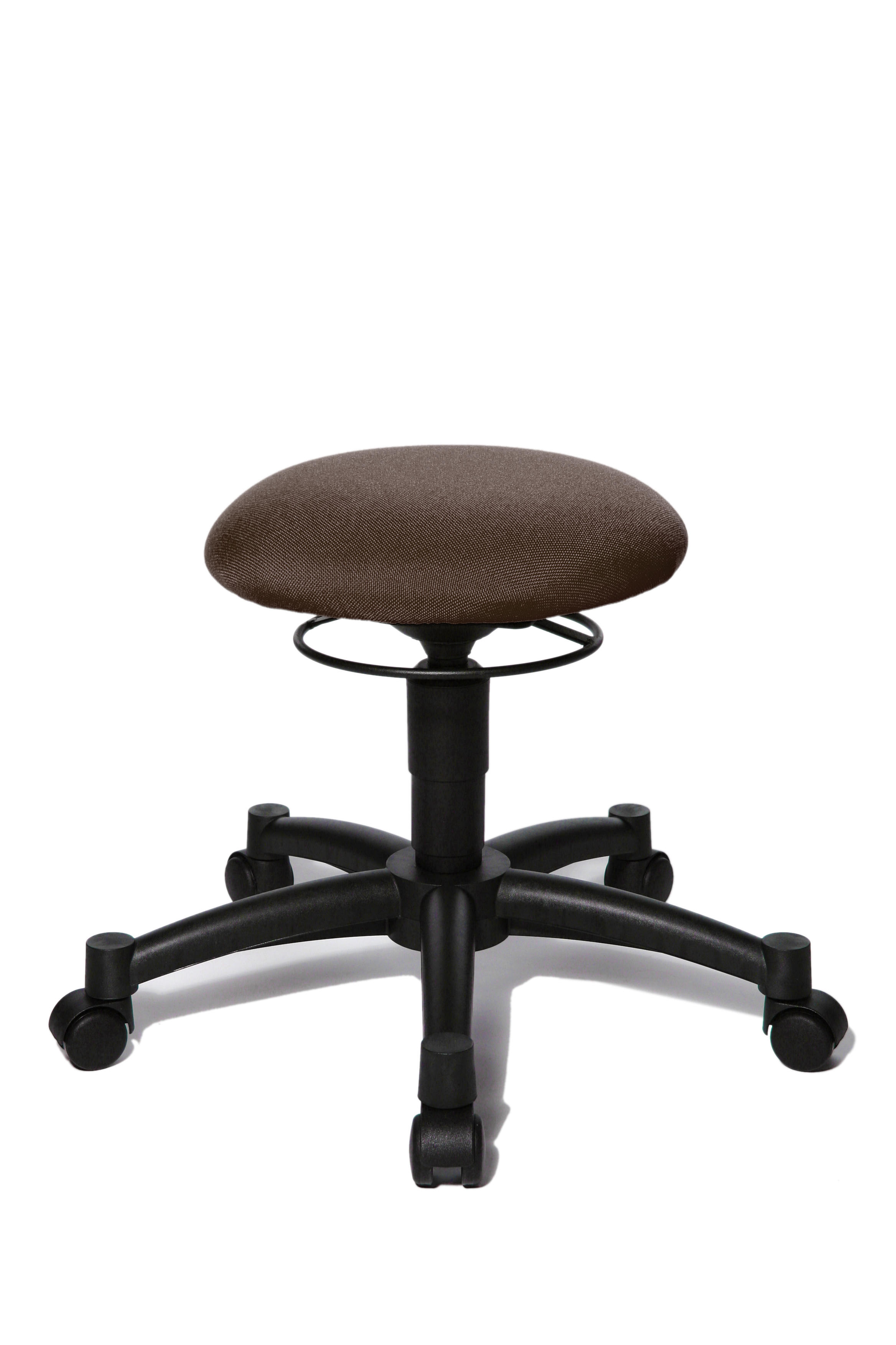 Fitness-Hocker Topstar Body Balance 10 Stoff dunkelbraun
