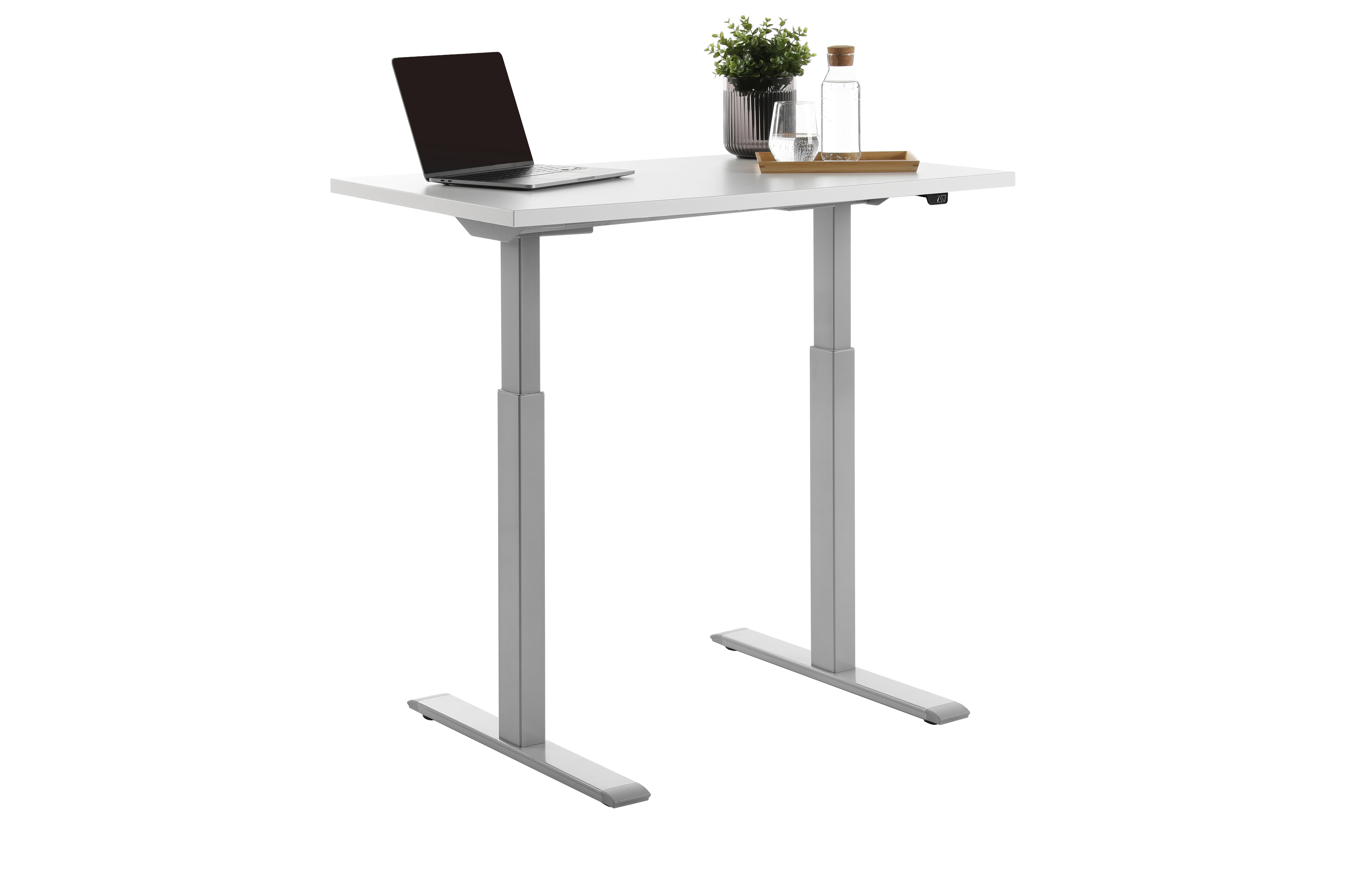 100 x 60 cm Schreibtisch Topstar Ergo E-Table höhenverstellbar - grau, weiss