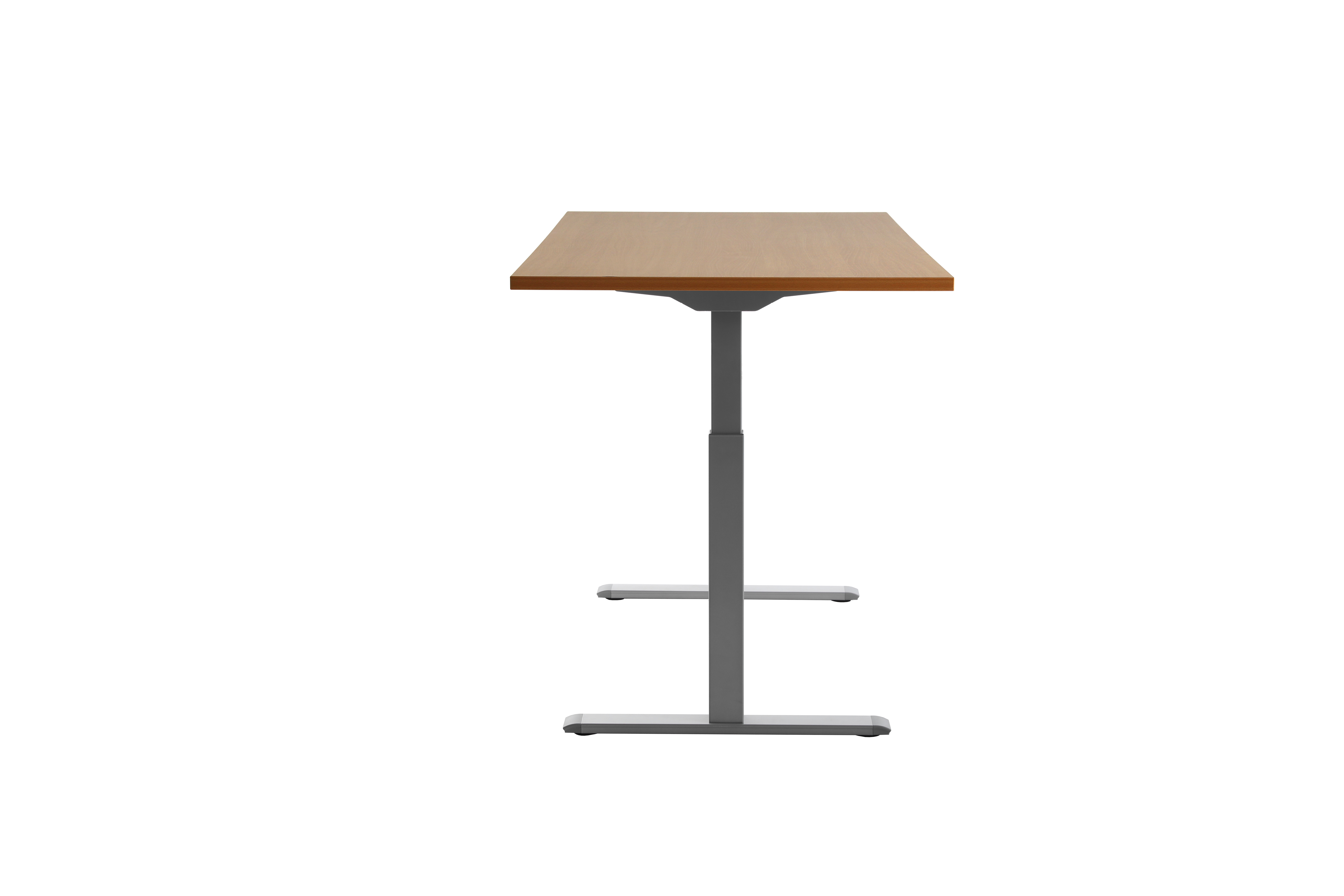 160 x 80 cm Schreibtisch Topstar Ergo E-Table höhenverstellbar - grau, Buche