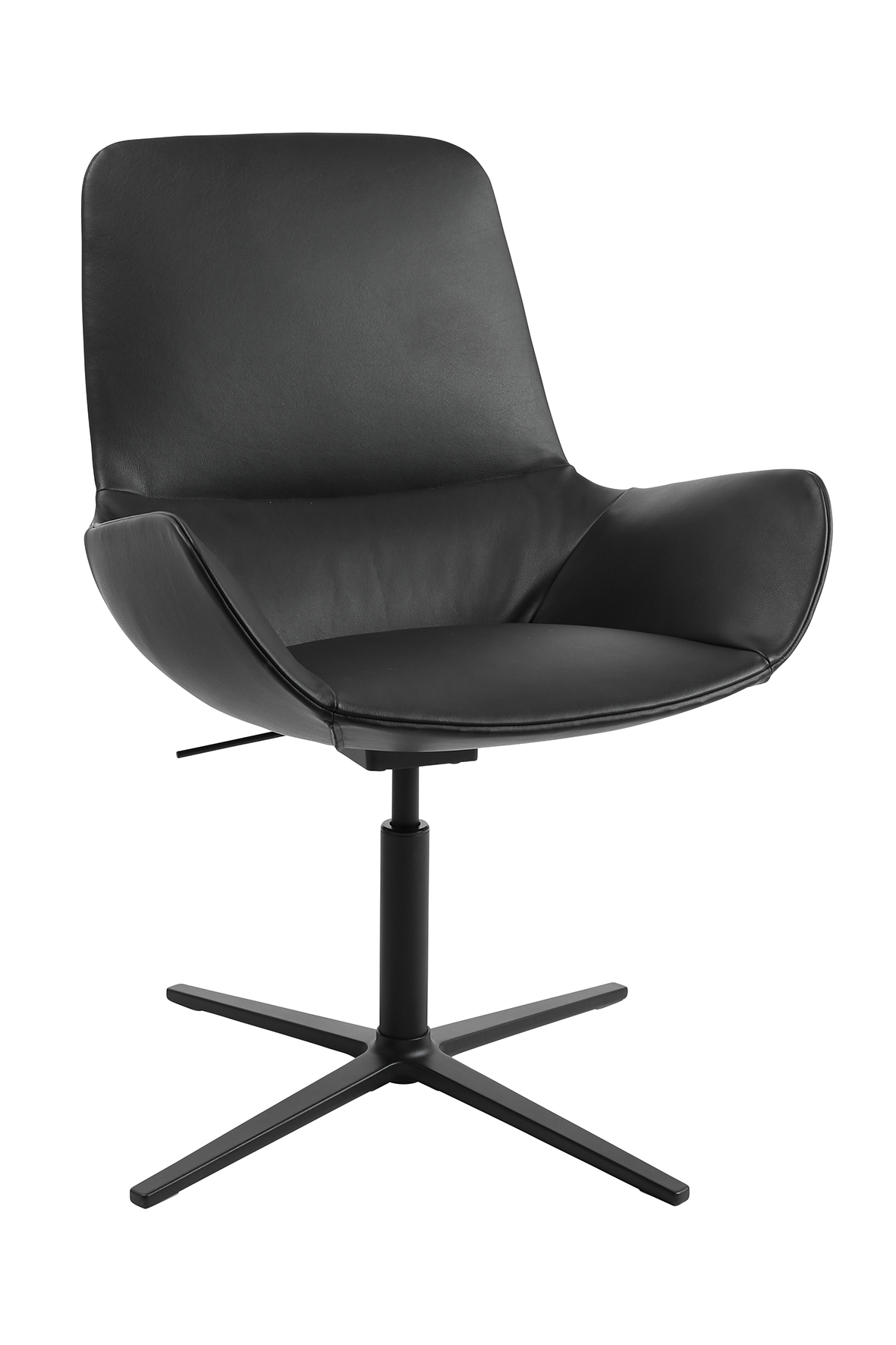 Loungesessel Wagner W-Club low Leder schwarz