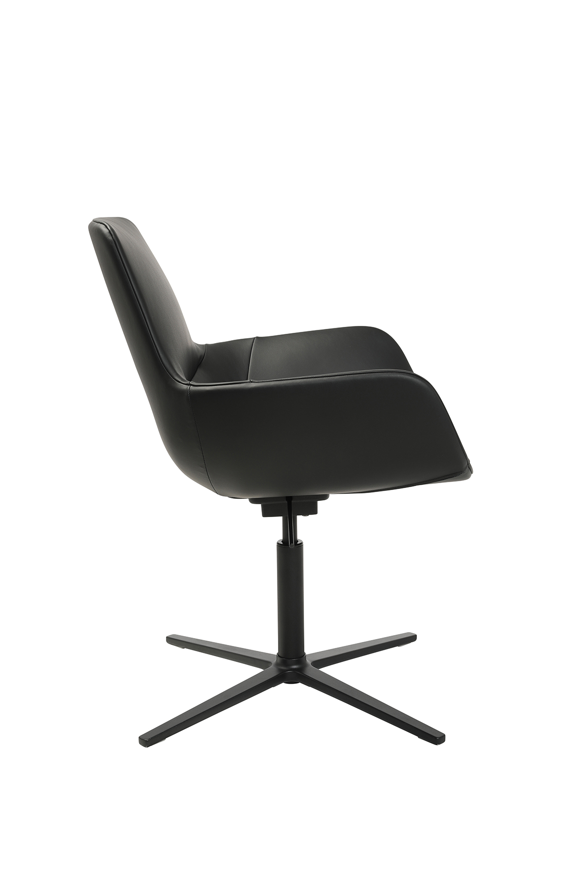 Loungesessel Wagner W-Club Leder schwarz