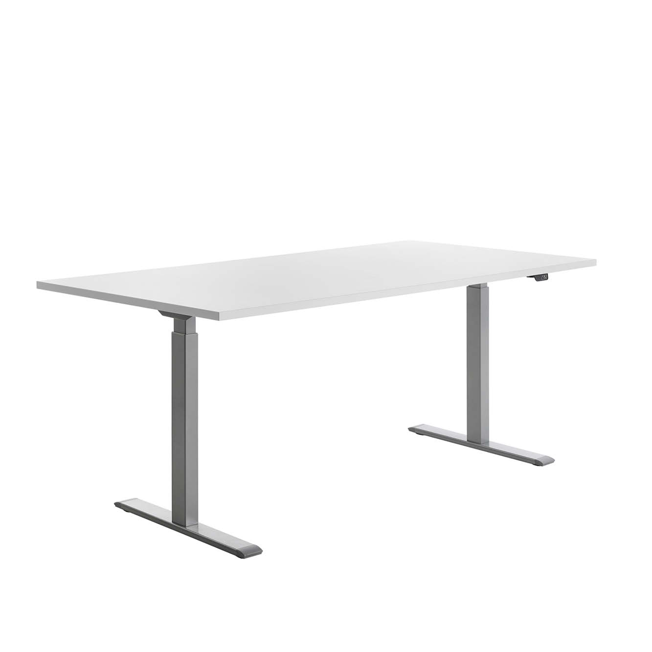 180 x 80 cm Schreibtisch Topstar Ergo E-Table höhenverstellbar - grau, weiss