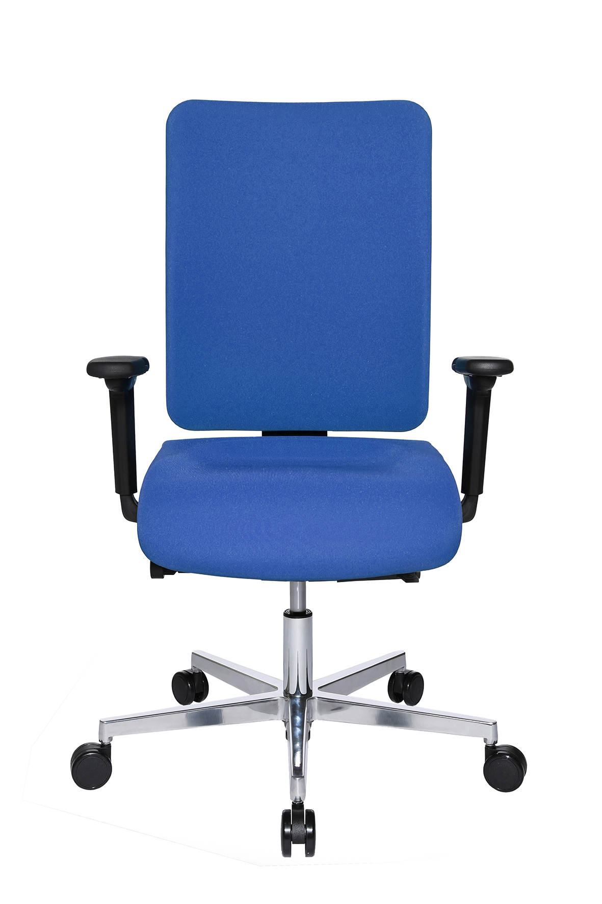 Bürostuhl Topstar Sitness Open X DLX (P) Schiebesitz Fuß poliert - blau
