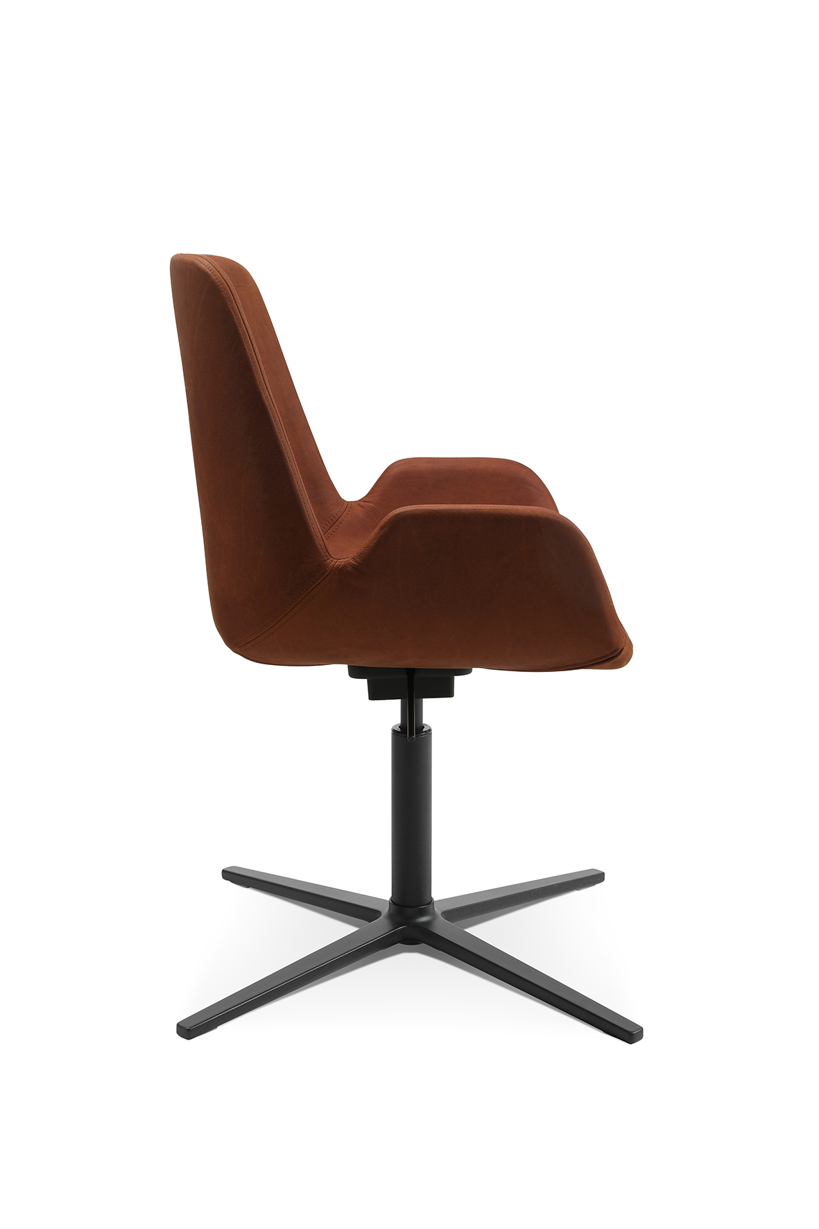 Loungesessel Wagner W-Cube 7 cognac vintage Echtleder