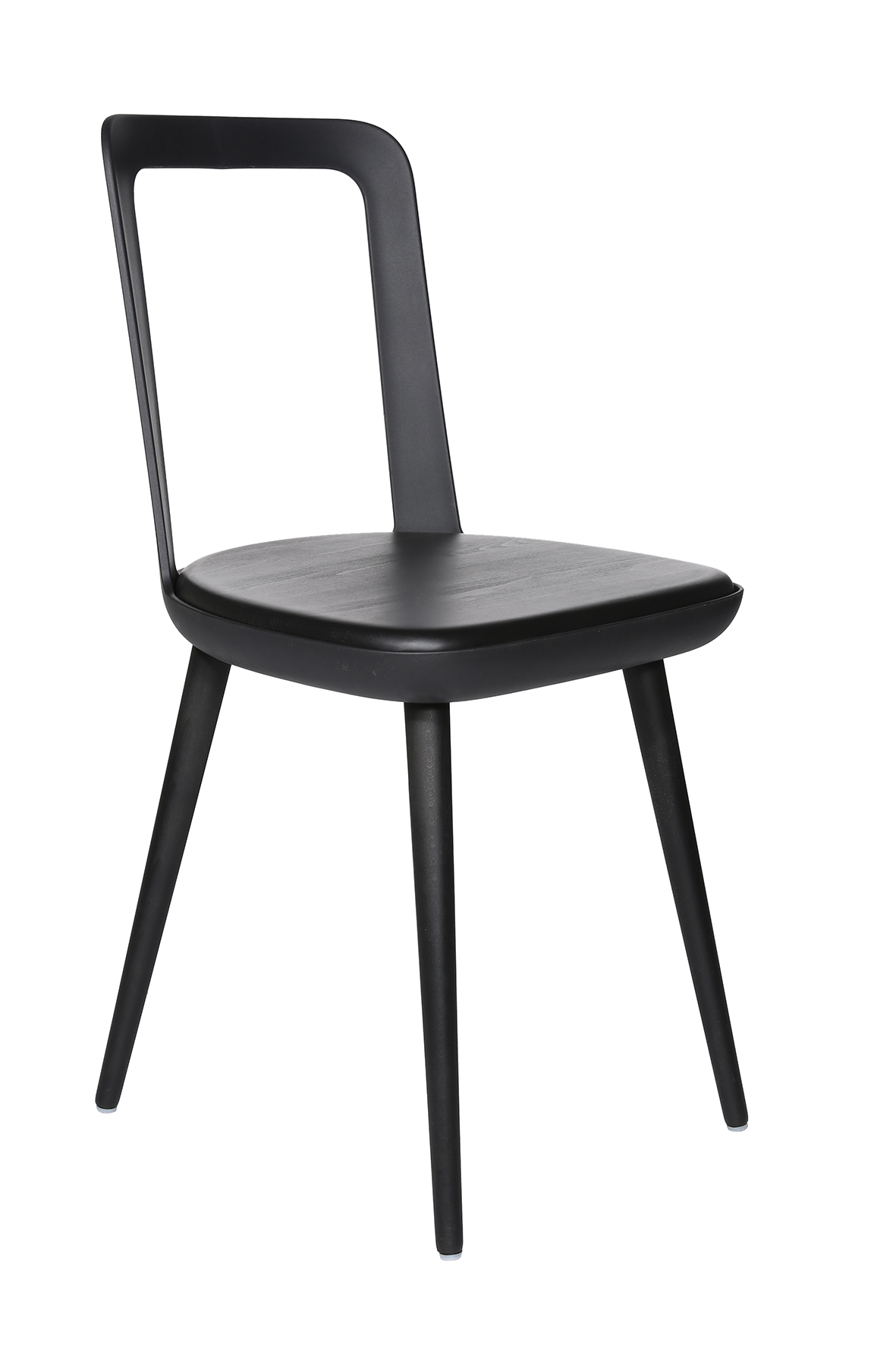 Esszimmerstuhl Wagner W-2020 Chair charcoal black, Beine lackiert