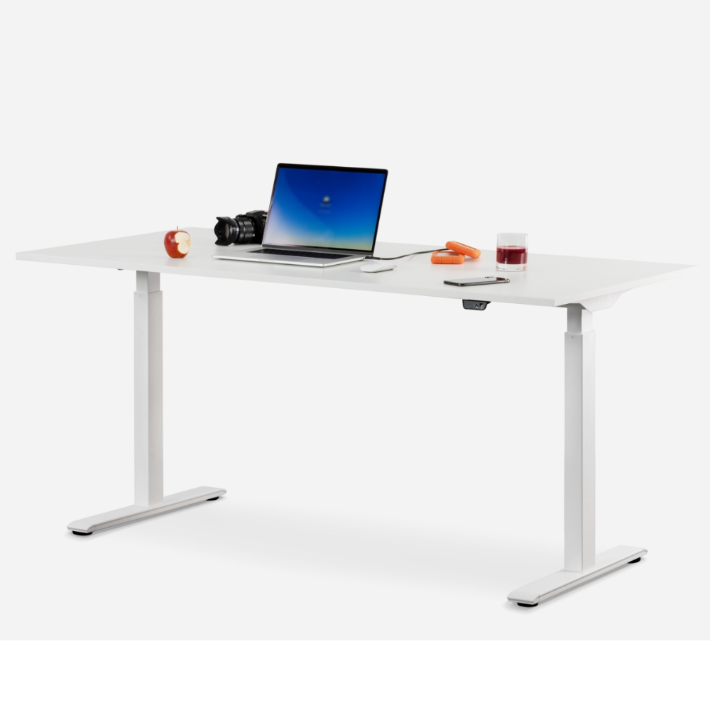 Schreibtisch Topstar Ergo E-Table höhenverstellbar 160 x 80 cm - weiss, weiss