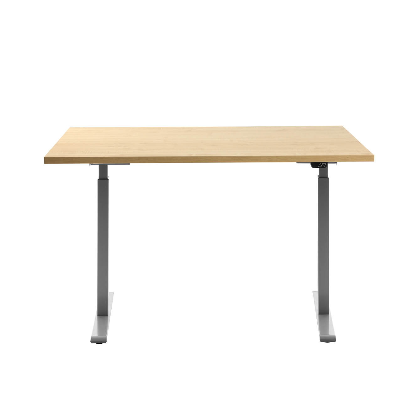 120 x 80 cm Höhenverstellbarer Schreibtisch Topstar Ergo E-Table - grau, Ahorn
