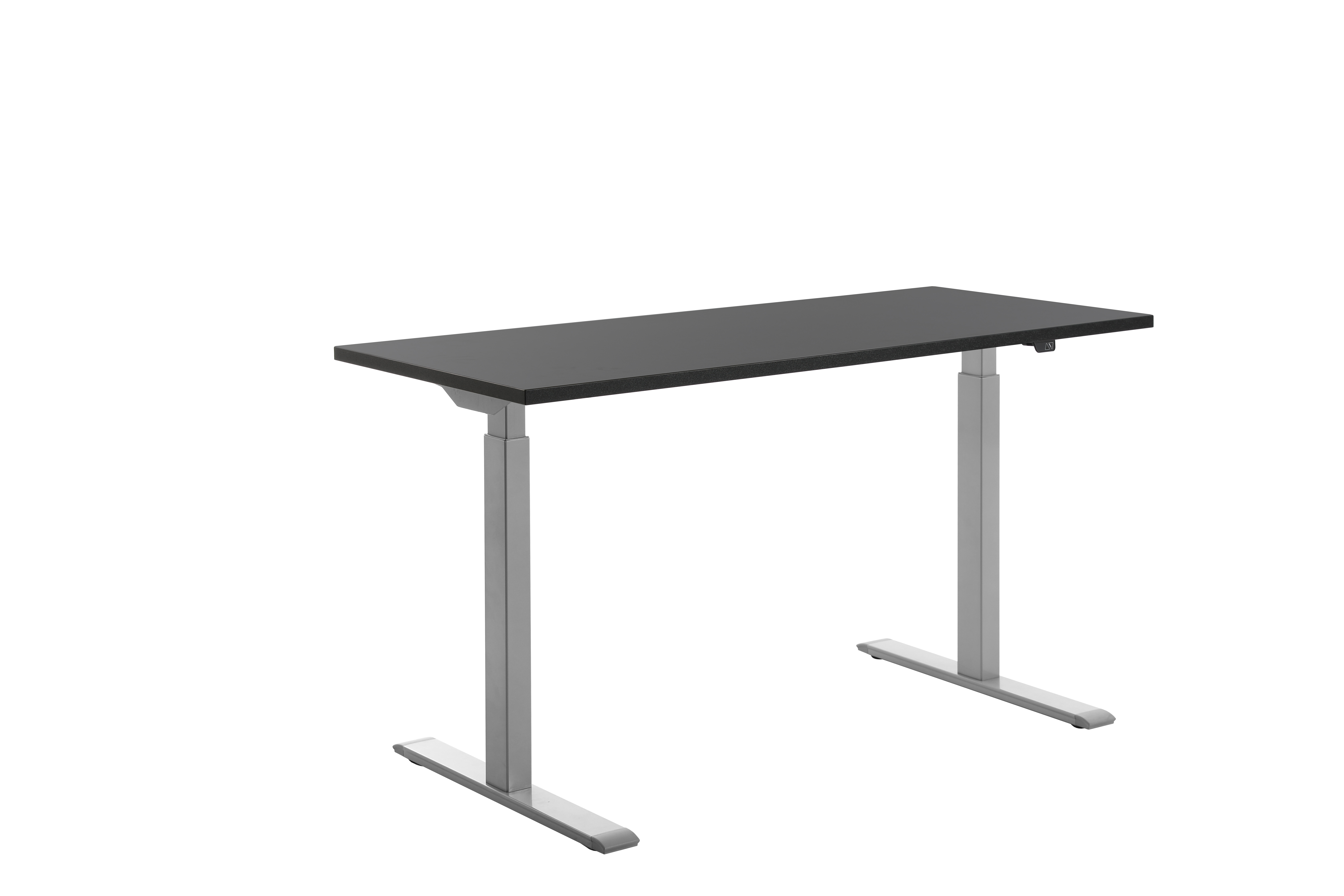 140 x 60 cm Schreibtisch Topstar Ergo E-Table höhenverstellbar - grau, schwarz