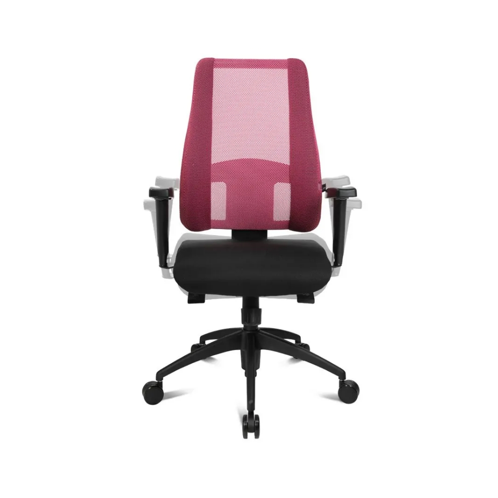 Damen Bürostuhl Topstar Lady Sitness Deluxe pink mit Kunststoff-Fußkreuz