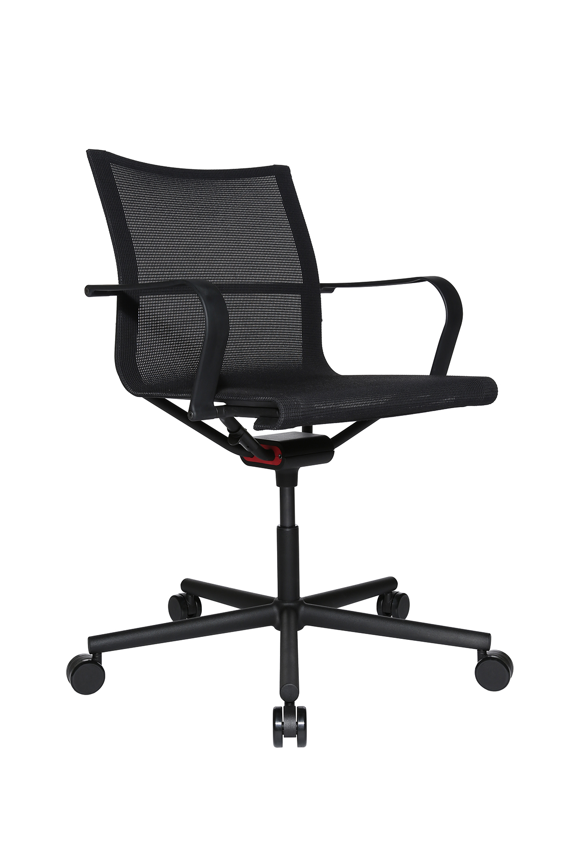 Bürostuhl Wagner D1 schwarz - mit Rollen und Armlehne